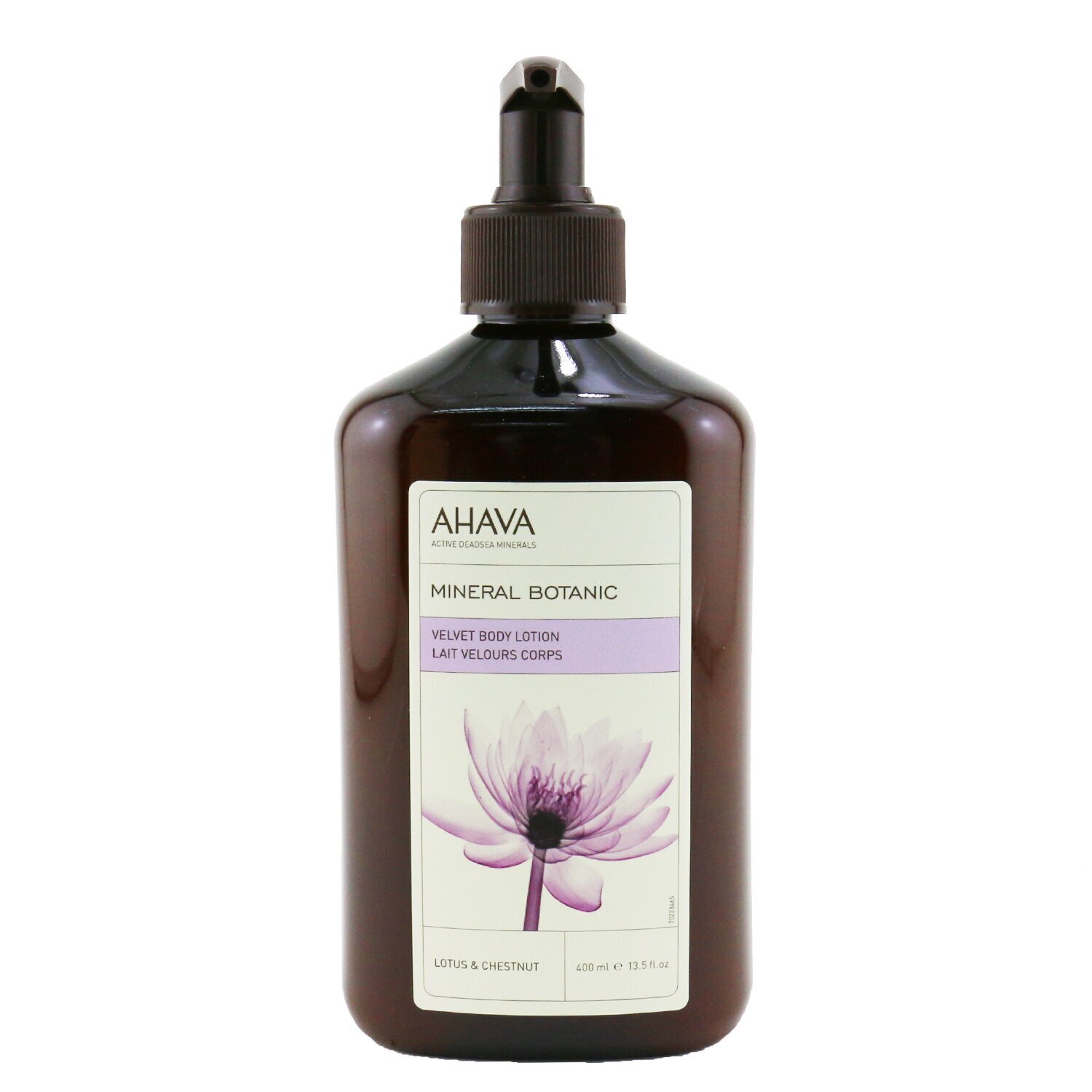 Ahava Hebké prírodné telové mlieko s minerálmi – Lotus & Chestnut 400ml/13.5oz