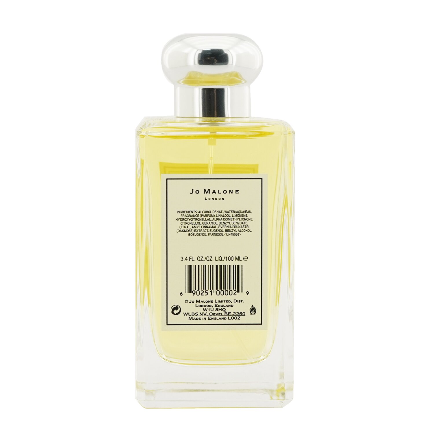 Jo Malone Amber & Lavender Cologne (kölni) spray (eredetileg doboz nélkül) 100ml/3.4oz