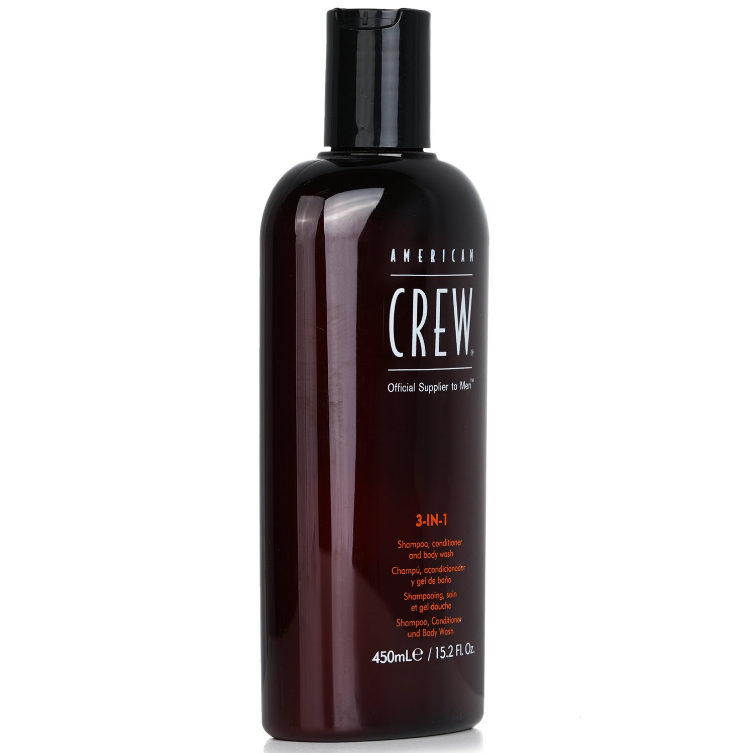 American Crew Men 3 en 1, Champú, Acondicionador y Gel Corporal 450ml/15.2oz