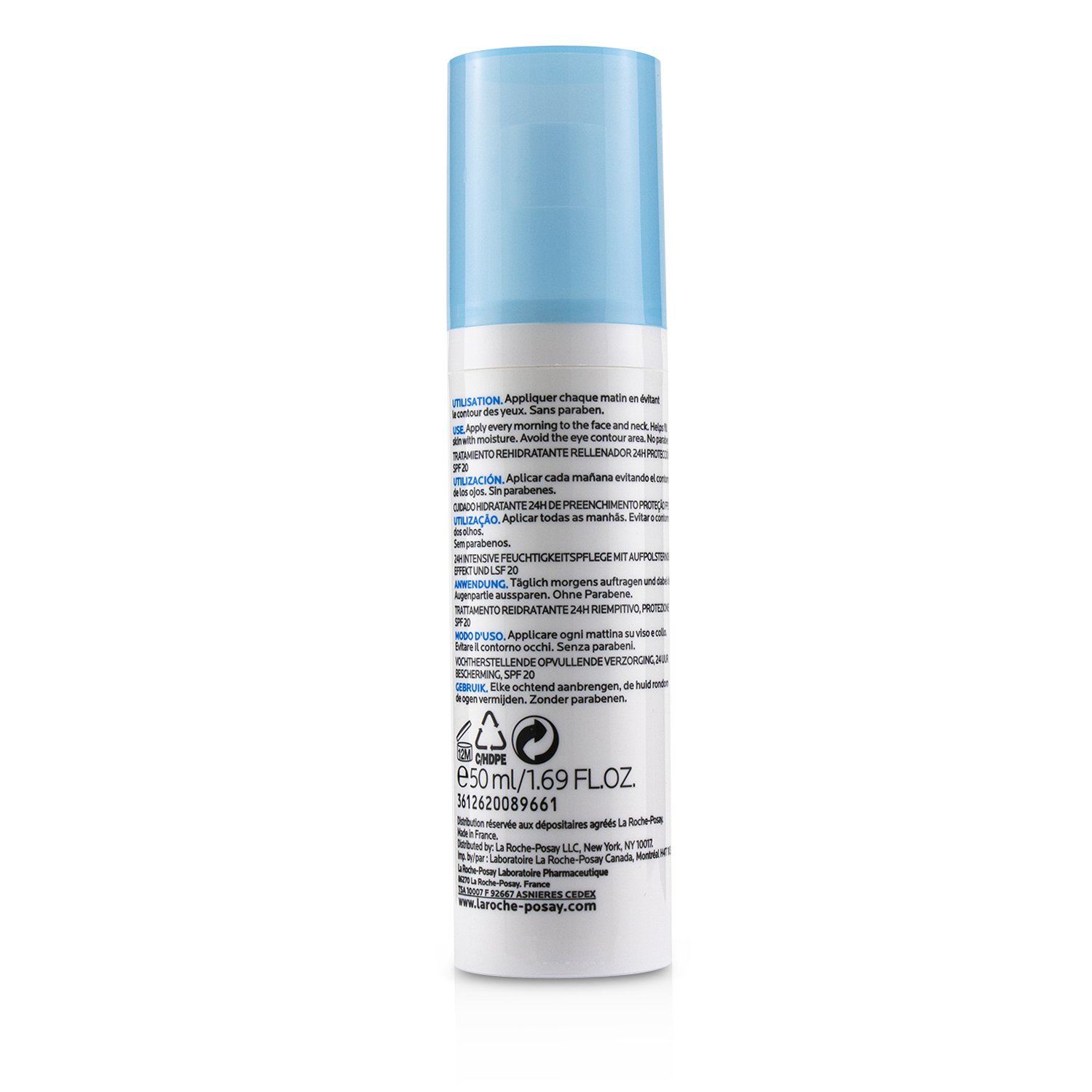 La Roche Posay Hydraphase 24-Hour Intense Daily Rehydration SPF20 (For Sensitive Skin) 50ml/1.69oz