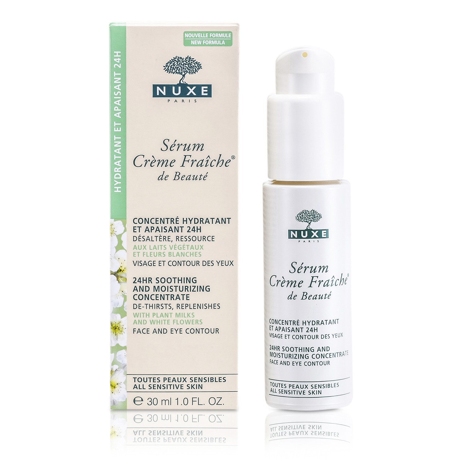 Nuxe Creme Fraiche De Beaute Serum 24HR Soothing And Moisturizing Concentrate For All Sensitive Skins 30ml/1oz