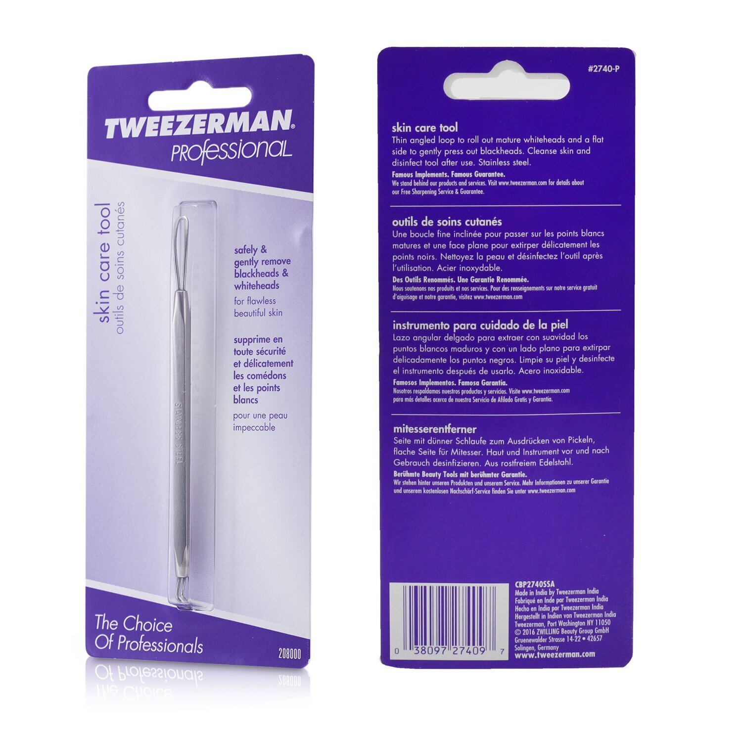 Tweezerman Professional Skin Care Tool Stainless Steel Picture Color