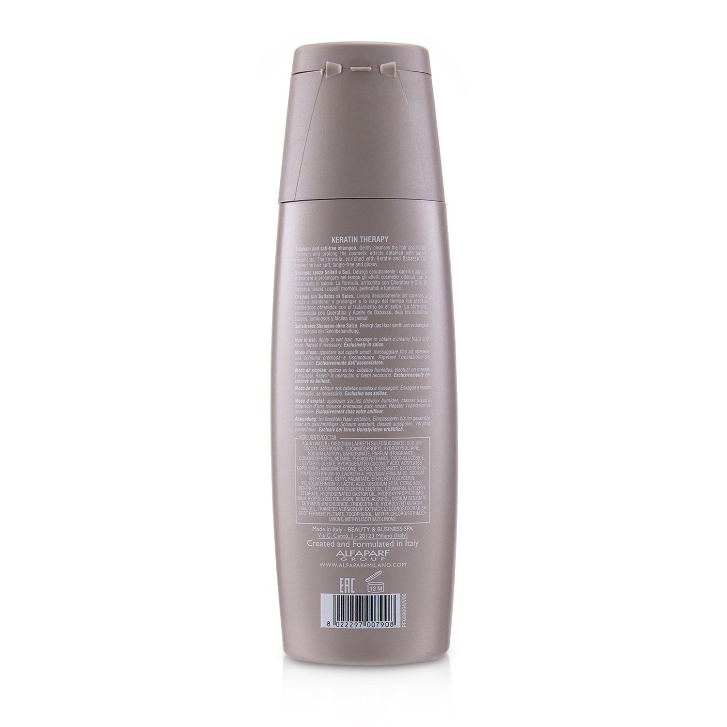 AlfaParf Lisse Design Keratin Therapy Ухаживающий Шампунь 250ml/8.45oz