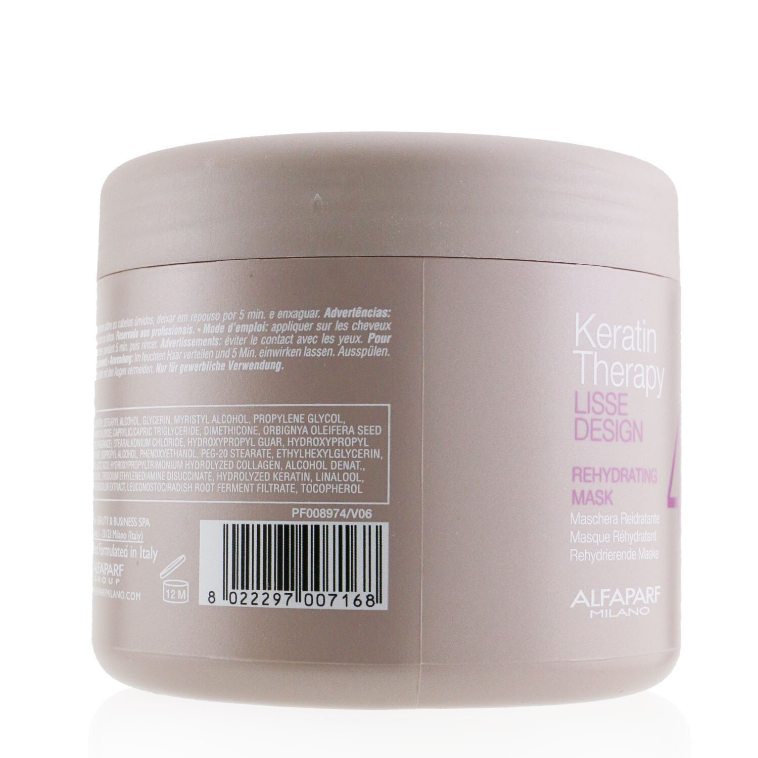 AlfaParf Lisse Design Keratin Therapy Rehydrating Mask (Salon Size) 500ml/17.63oz