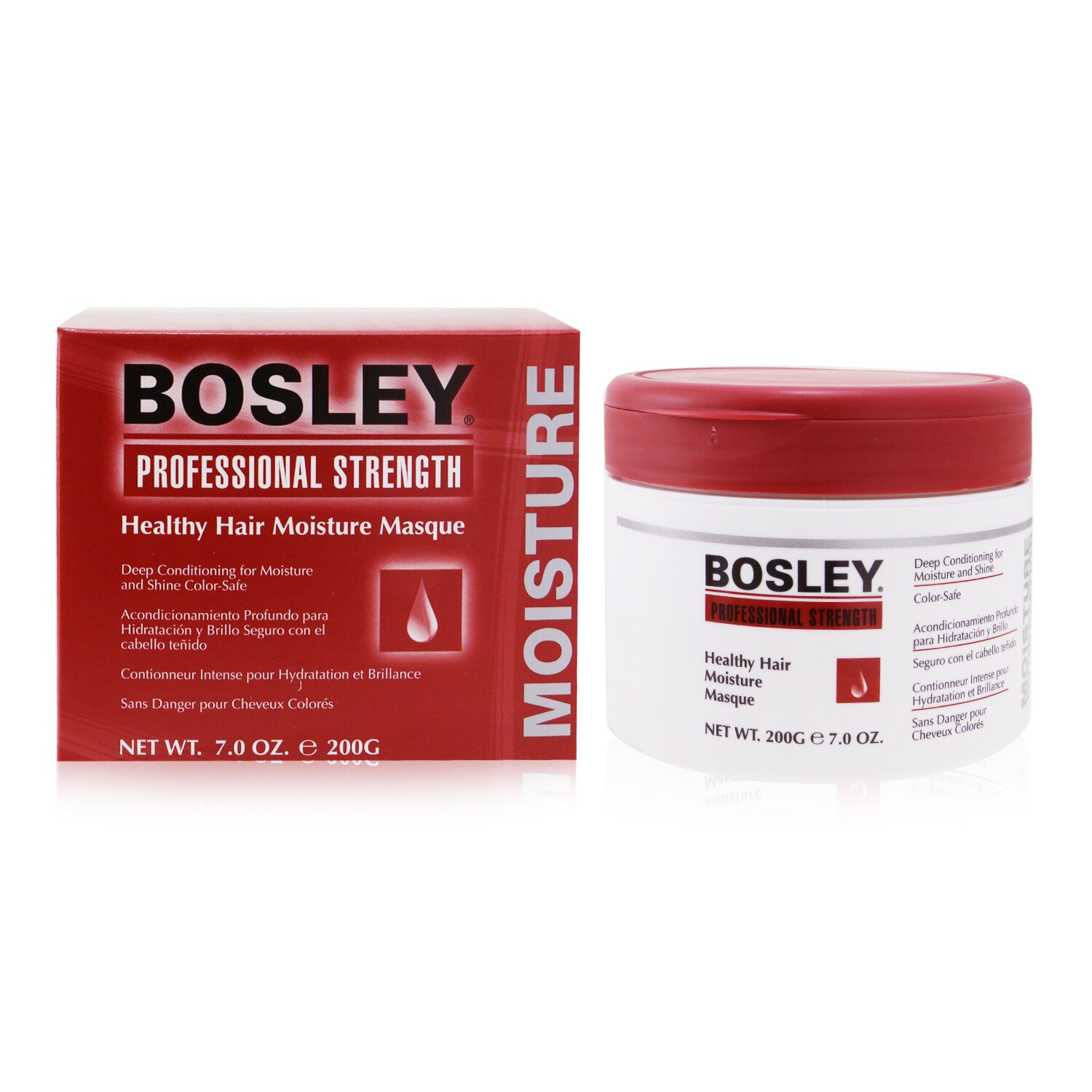 Bosley Nawilżająca maska do włosów matowych i suchych łamliwych Professional Strength Healthy Hair Moisture Masque (For Dull and Dry Brittle Hair) 200g/7oz