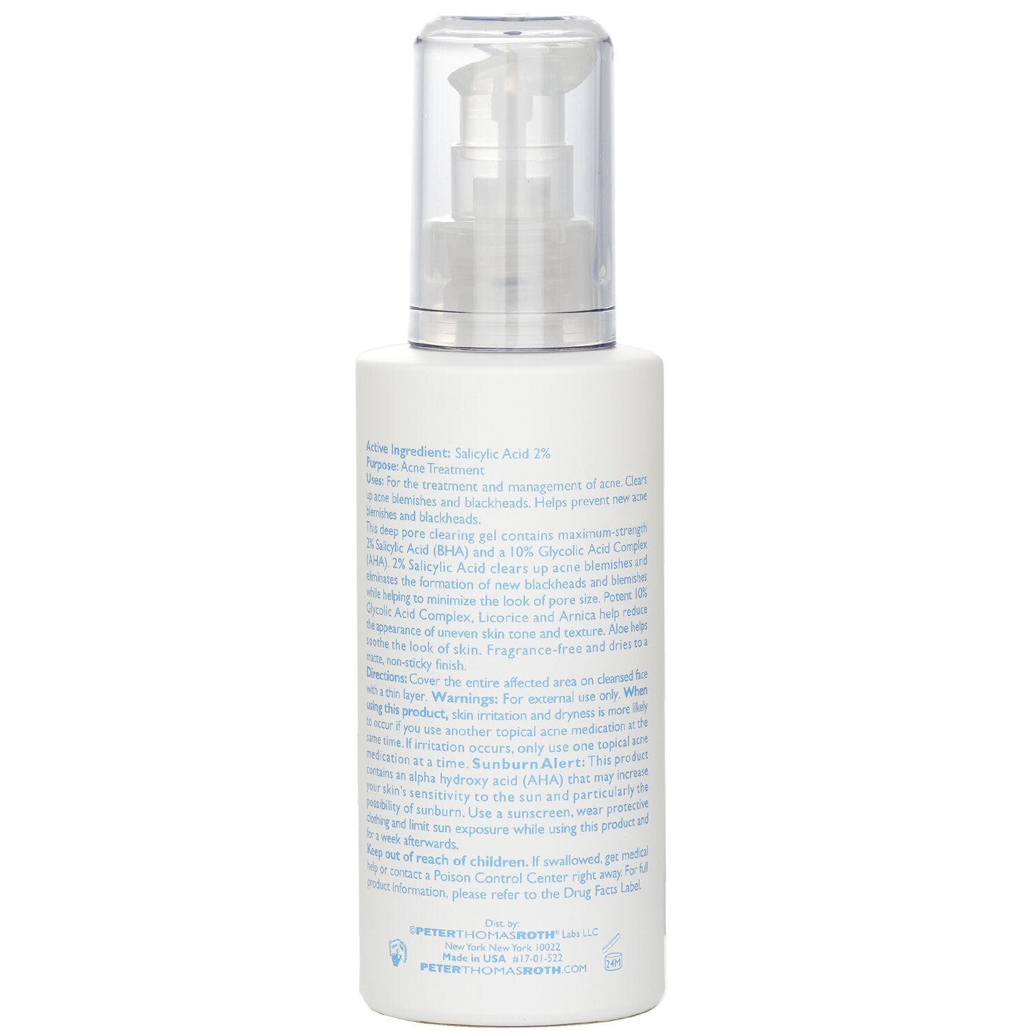 Peter Thomas Roth AHA/BHA ג'ל לטיהור אקנה 100ml/3.4oz