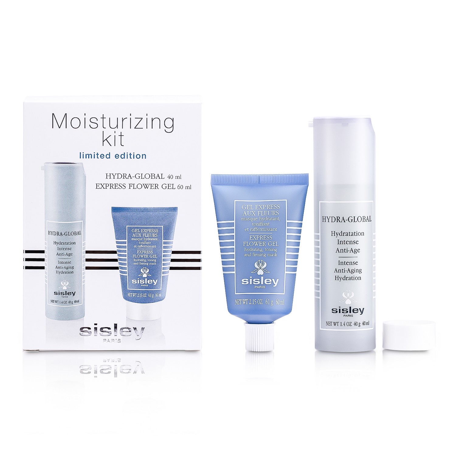 Sisley niisutav Kit: Hydra-Global Airless 40ml + Express Flower Gel 60ml 2pcs