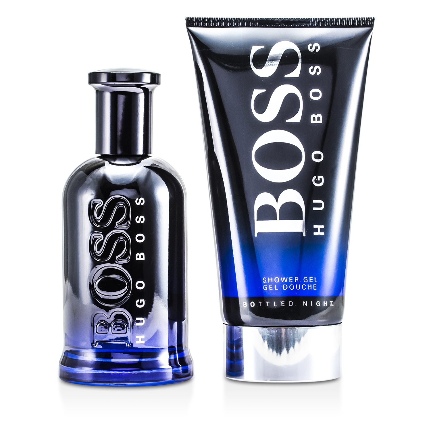 Hugo Boss Boss Bottled Night Coffret: Eau De Toilette Spray 100ml/3.3oz + Gel de Ducha 150ml/5oz 2pcs