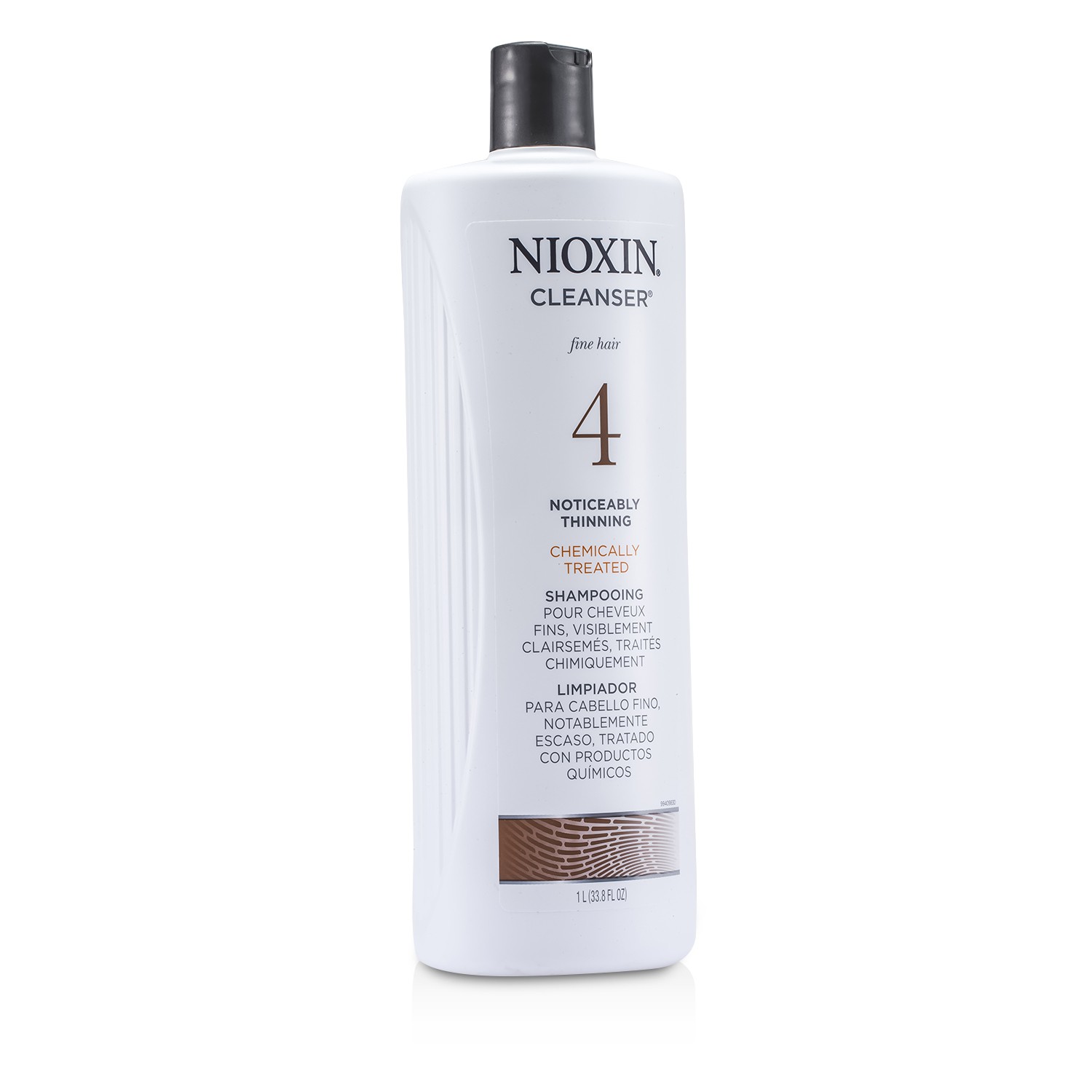 Nioxin System 4 Champú Para Cabello Fino, Tratado Químicamente, Notablemente Adelgazante 1000ml/33.8oz