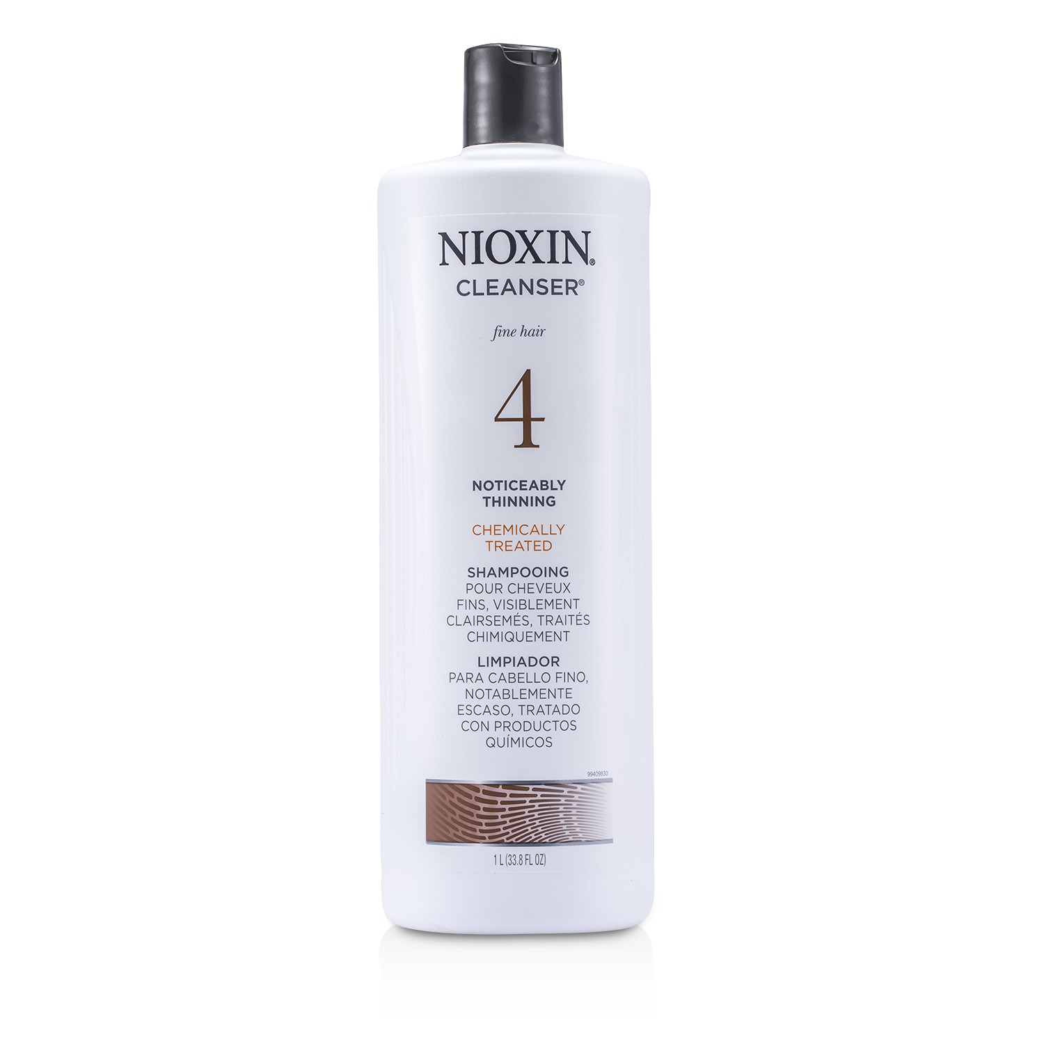 Nioxin System 4 Champú Para Cabello Fino, Tratado Químicamente, Notablemente Adelgazante 1000ml/33.8oz