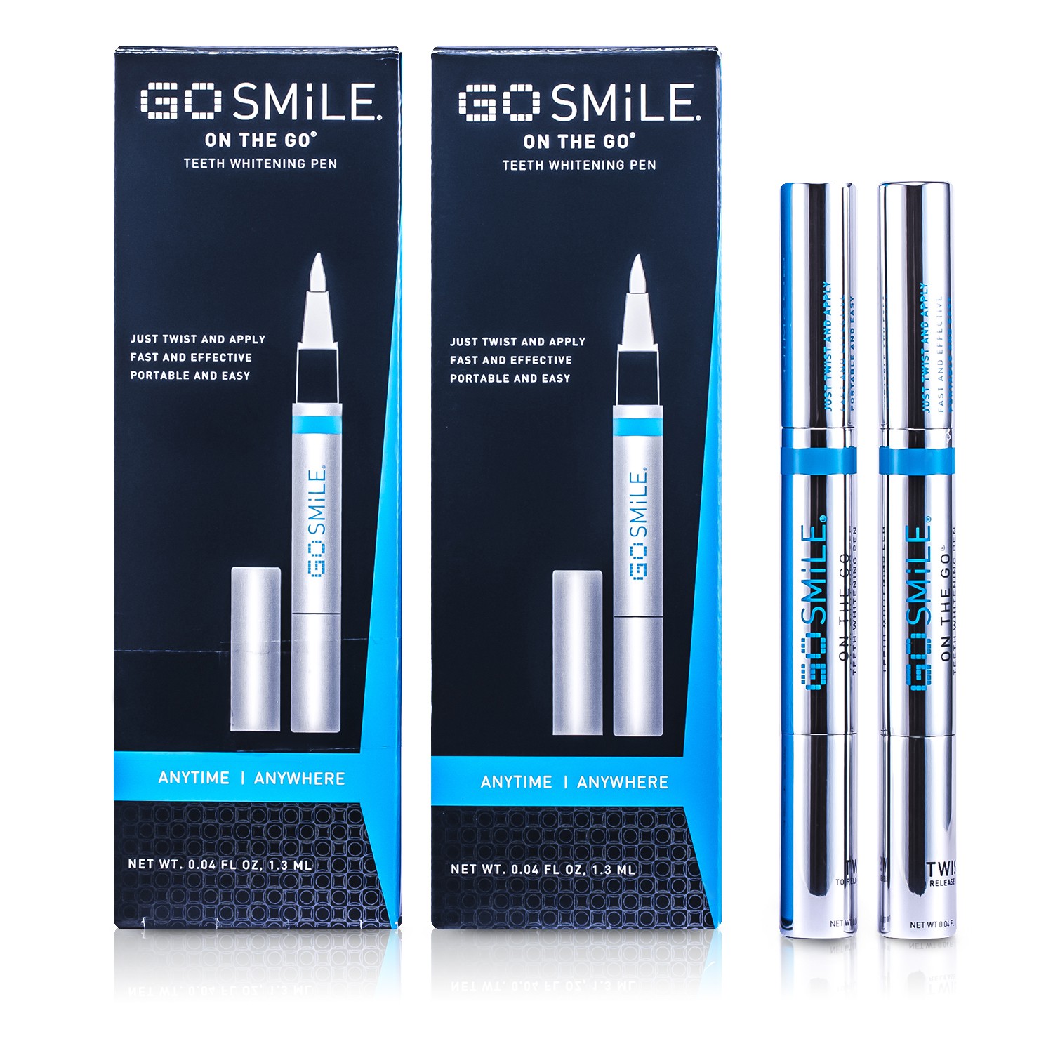 GoSmile On The Go Teeth Whitening Pen Duo 2x1.3ml/0.04oz