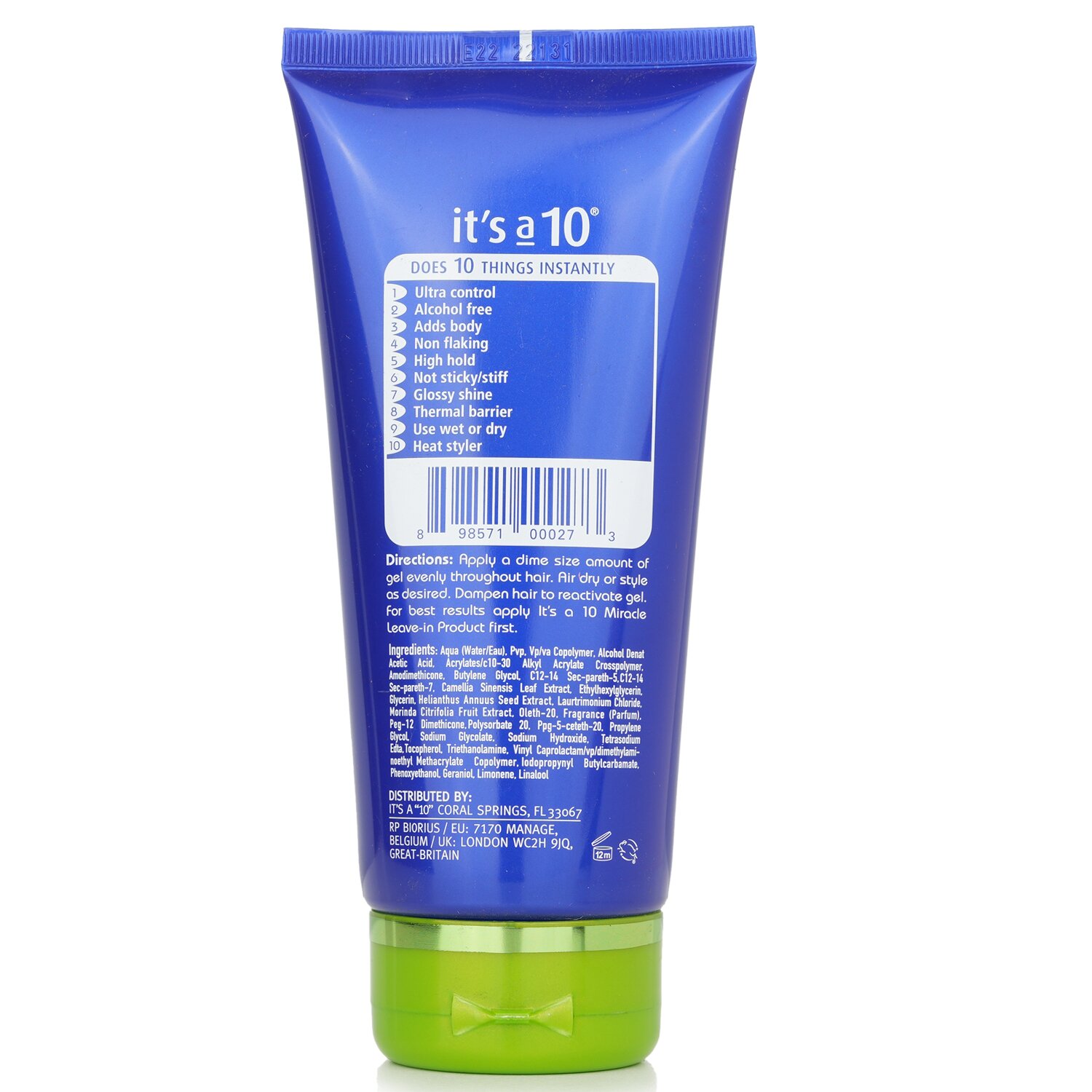 It's A 10 Miracle Firm Hold -muotoilugeeli 148ml/5oz