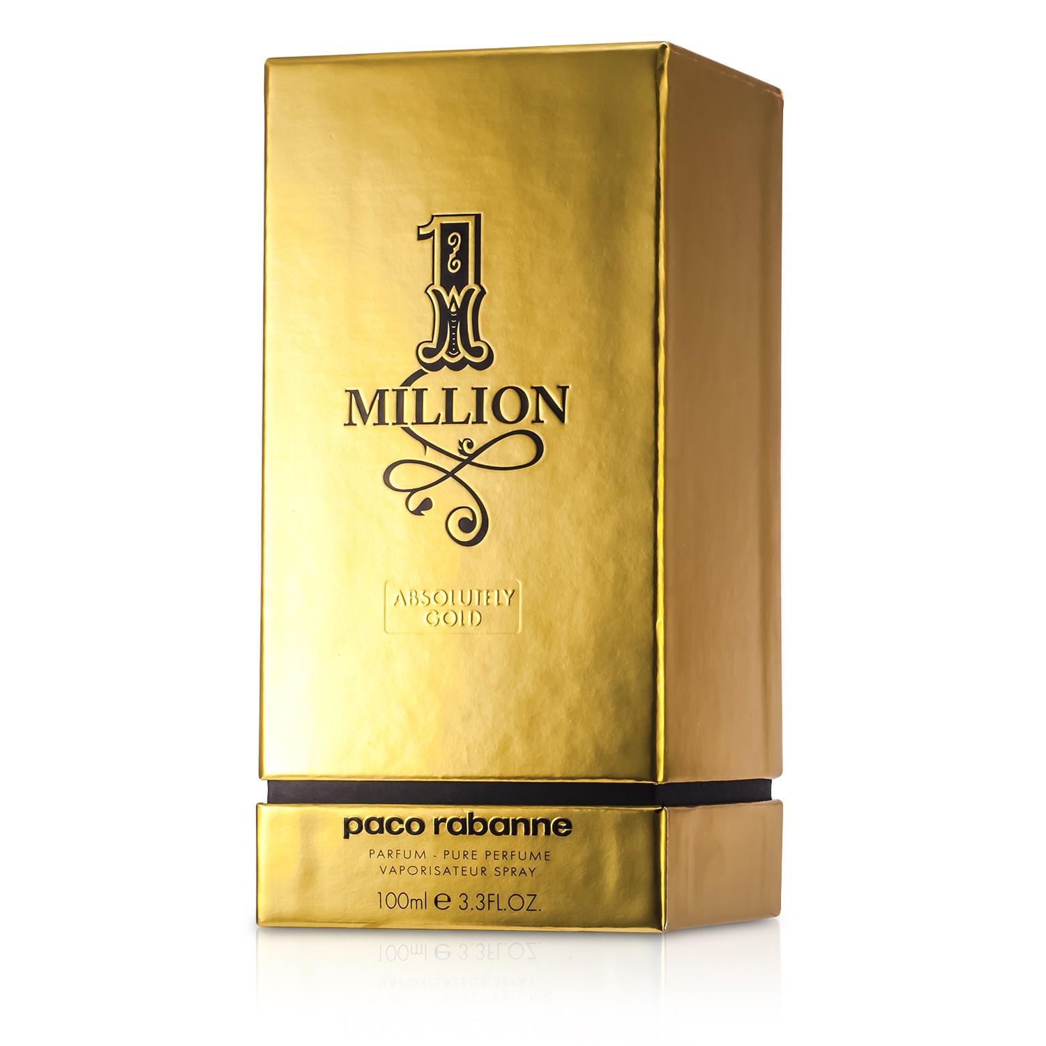 Paco Rabanne وان ميليون أبسولوتلي غولد بيور برفوم بخاخ 100ml/3.4oz