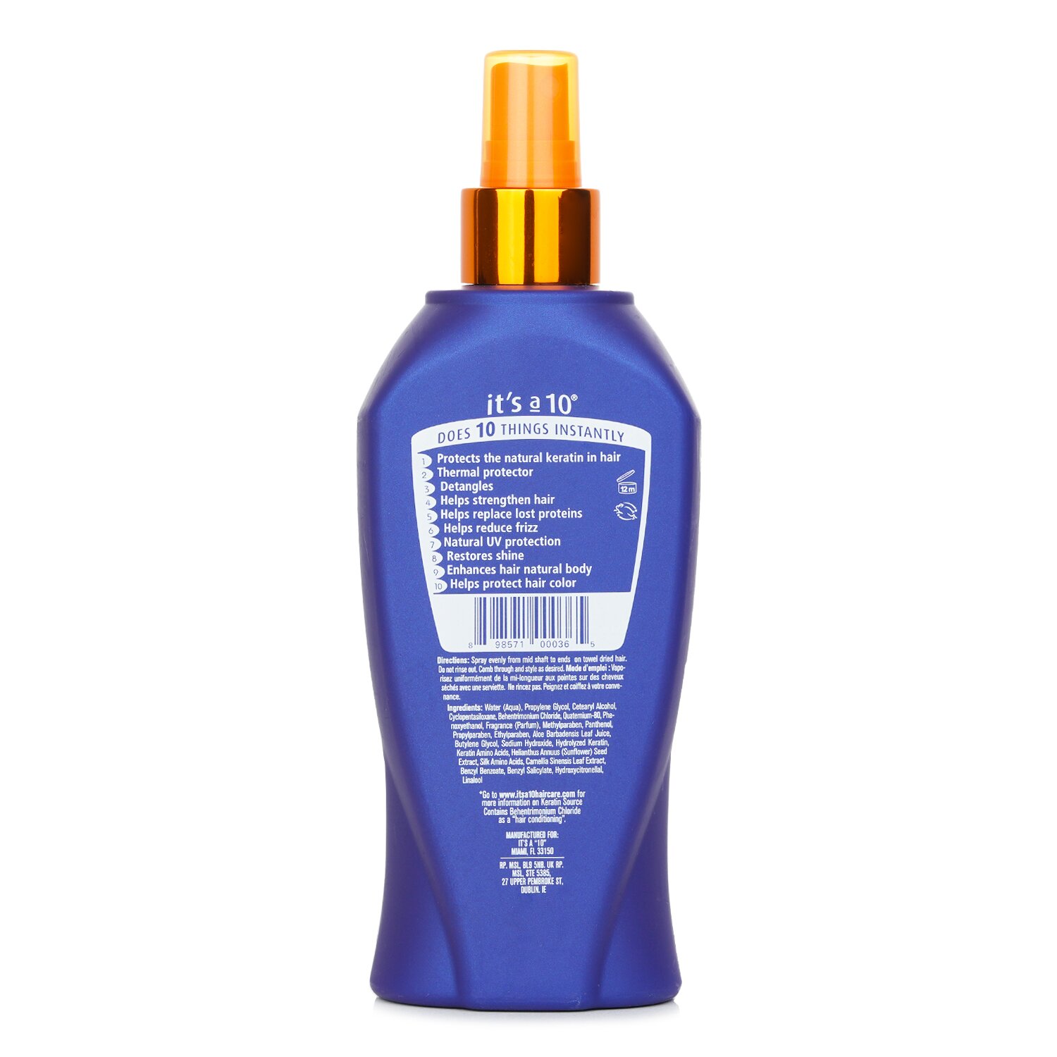 It's A 10 Creme Miracle Leave-In Plus Keratin 295.7ml/10oz