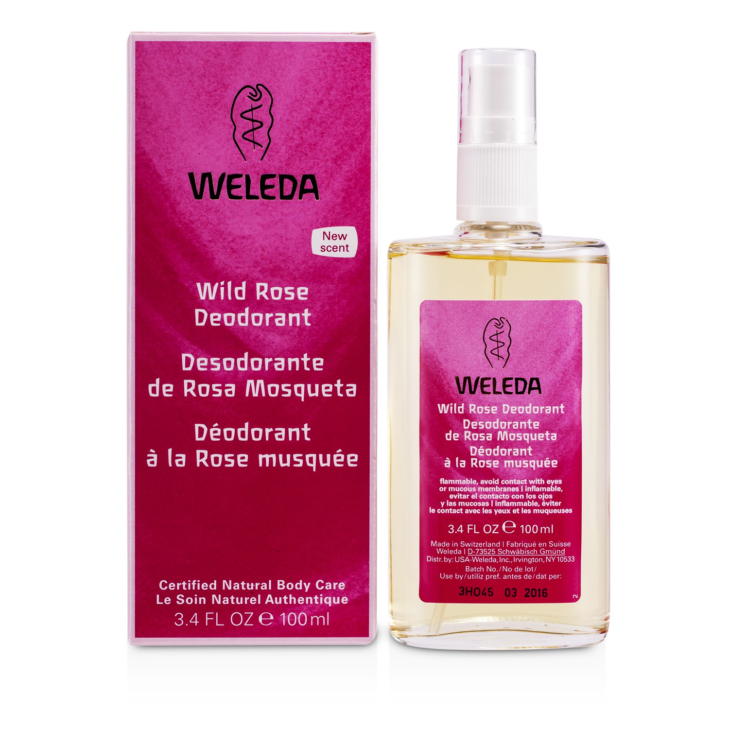 Weleda Wild Rose Deodorant 100ml/3.4oz