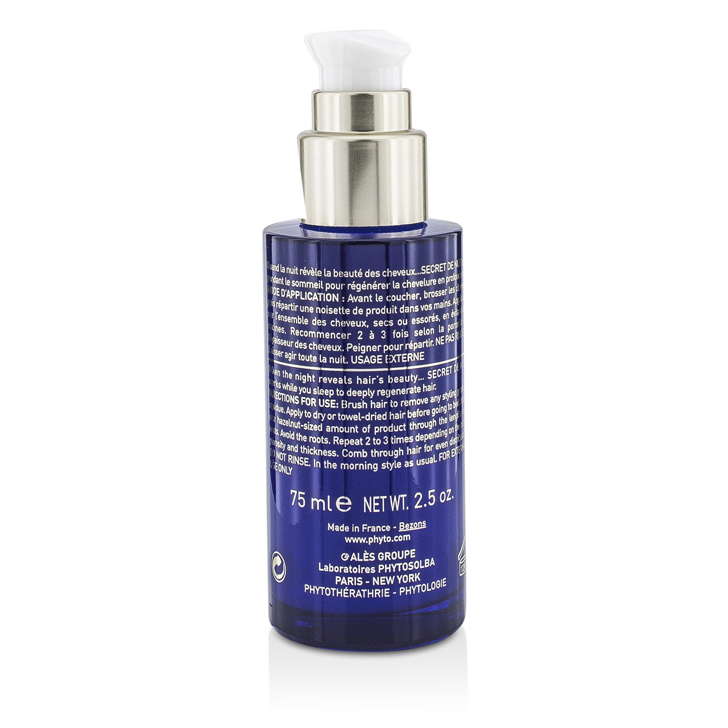 Phyto 髮朵  Secret De Nuit Intense Hydration Regenerating Night Cream Treatment - Leave In (For All Hair Types) 75ml/2.5oz