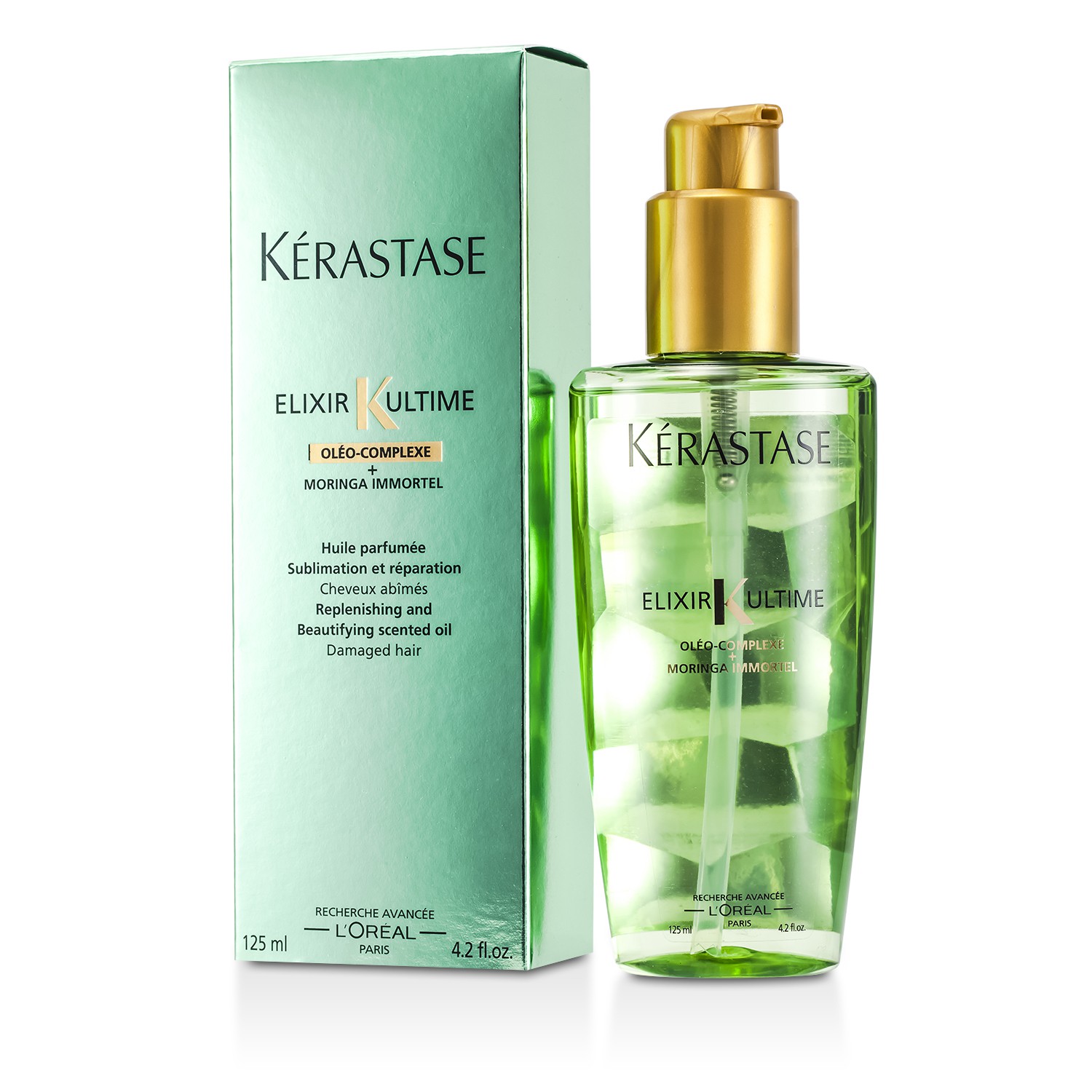 Kerastase Elixir Ultime Oleo-Complexe Moringa Immortel Aceite Rellenador y Embellecedor (Cabellos Estropeados) 125ml/4.2oz