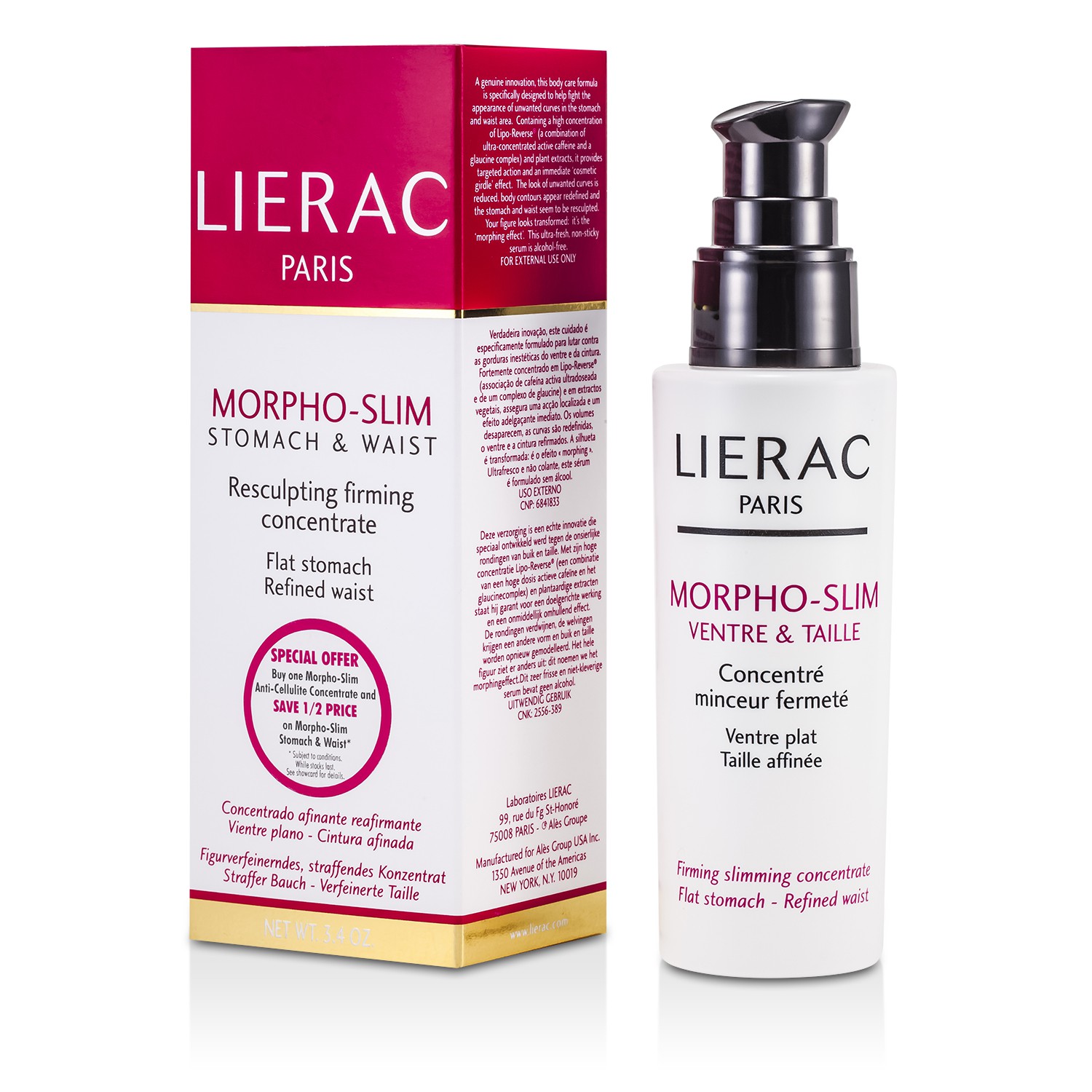 Lierac Morpho-Slim Concentrat de Resculptare și Fermitate (Fără Cutie) 100ml/3.4oz