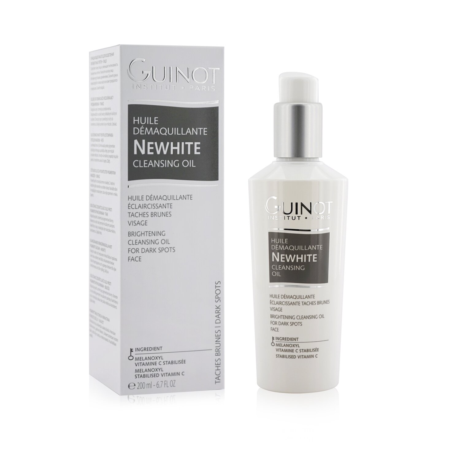 Guinot Newhite გამანათებელი გამწმენდი ზეთი 200ml/6.7oz