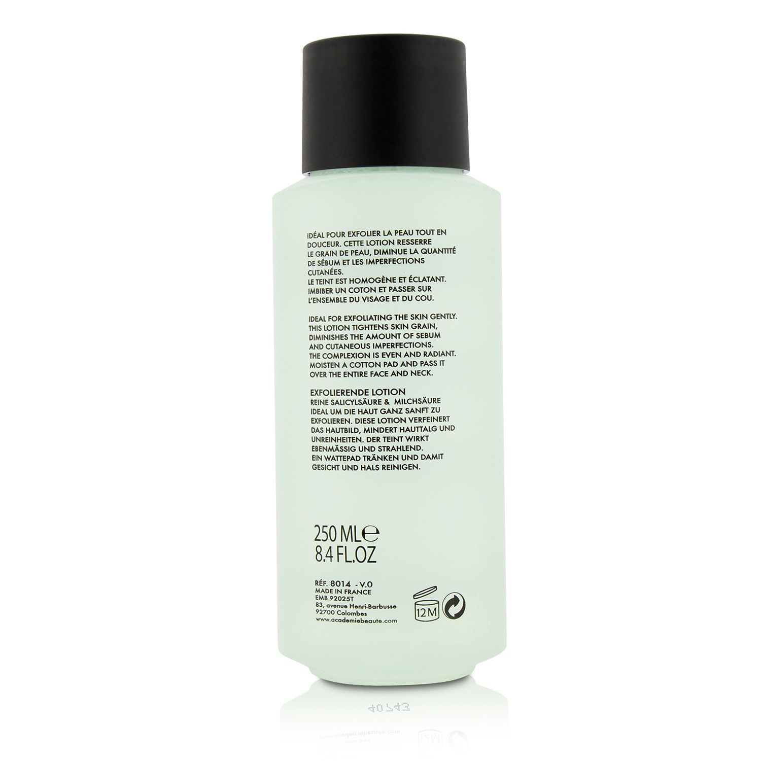 Academie Derm Acte תחליב פילינג 250ml/8.4oz