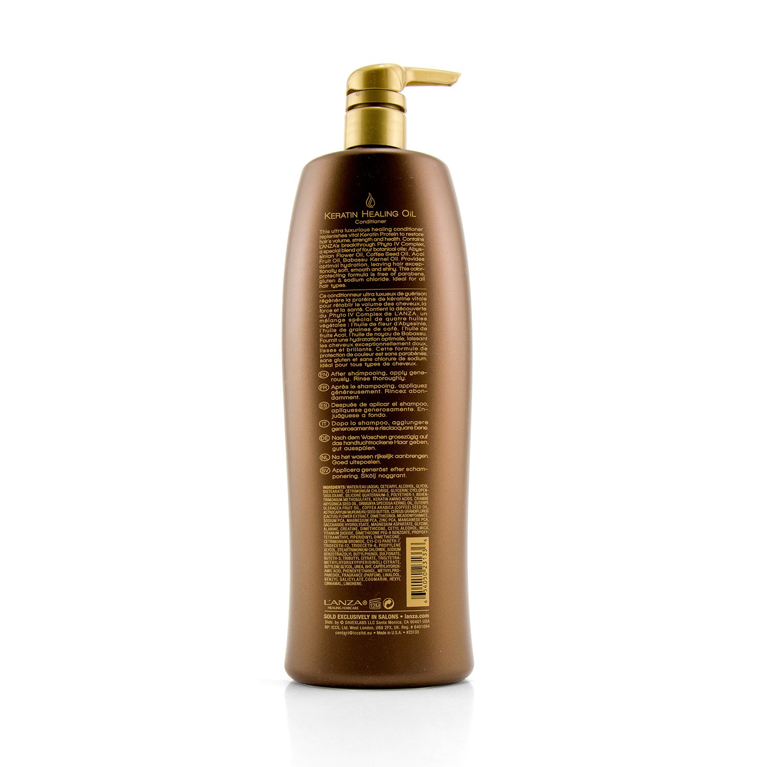 Lanza Keratin Healing Oil Conditioner 1000ml/34oz