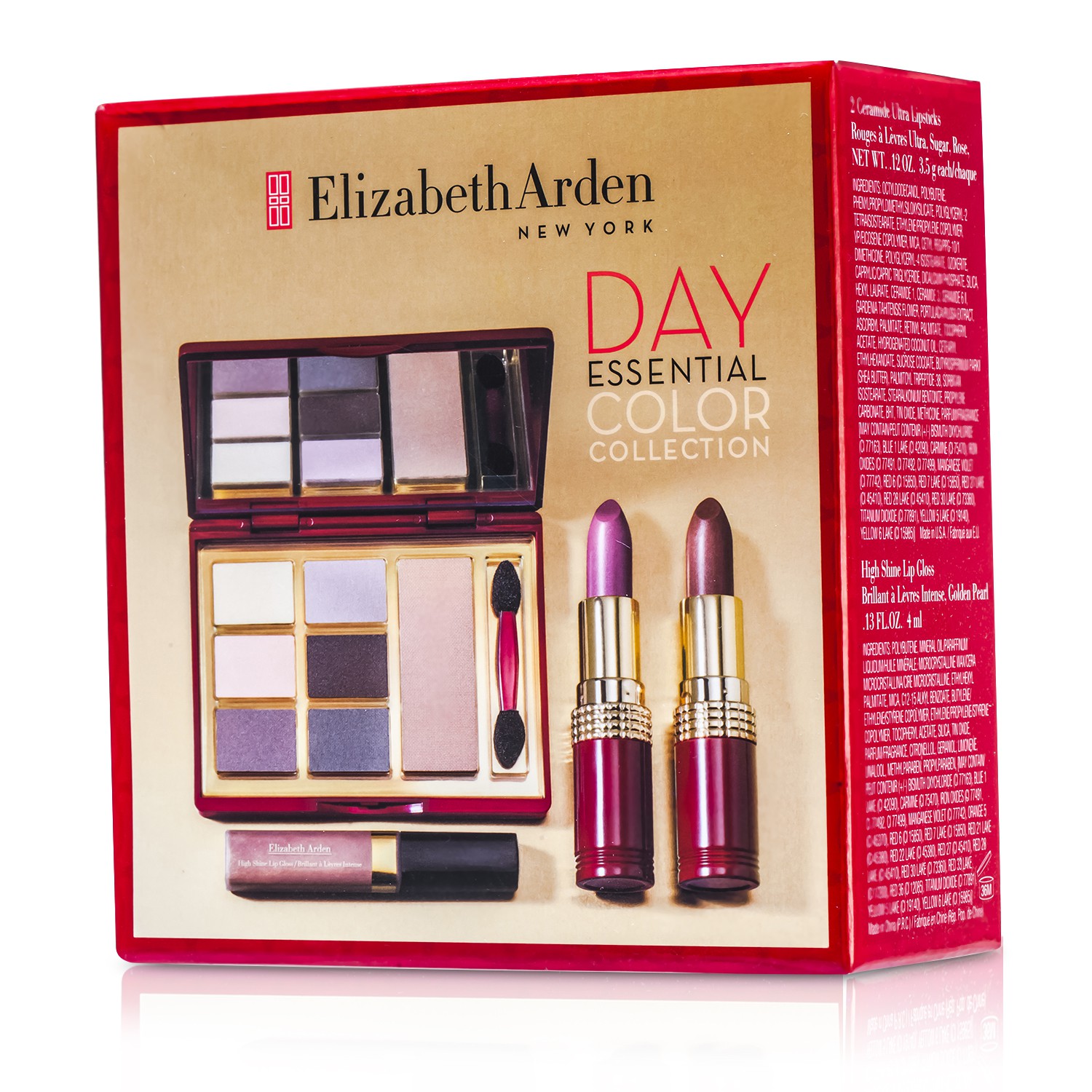 Elizabeth Arden مجموعة مكياج أساسية نهارية: 6x ظلال عيون، ×1 لون خدود، 2x أحمر شفاه، ×1 ملمع شفاه، ×1 أداة تطبيق Picture Color