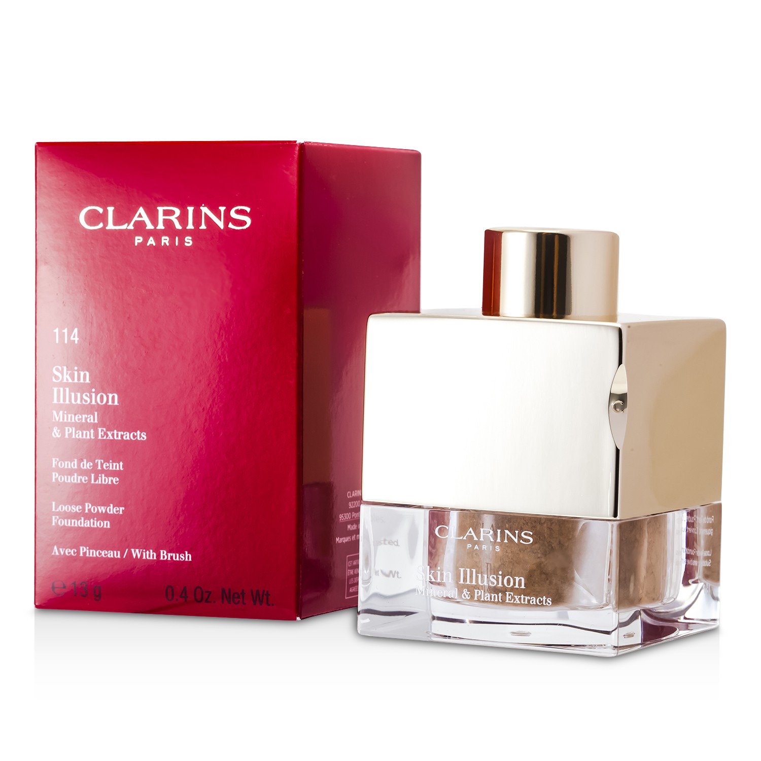 Clarins Skin Illusion Mineral & Plant Extracts Loose Powder Foundation (With Brush) 13g/0.4oz