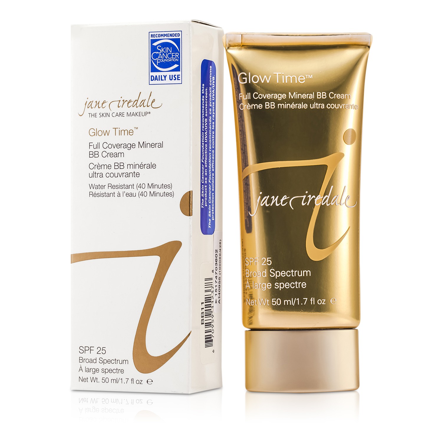 Jane Iredale Cerah Sepenuh Masa Liputan Mineral BB Cream SPF 25 50ml/1.7oz