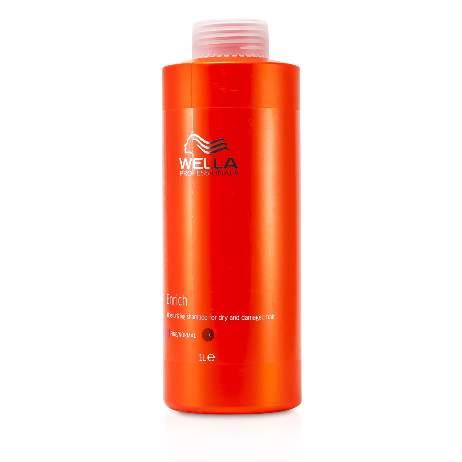 Wella Enrich Fuktighetsgivende Shampo for tørt & skadet hår (fint/normalt) 1000ml/33.8oz