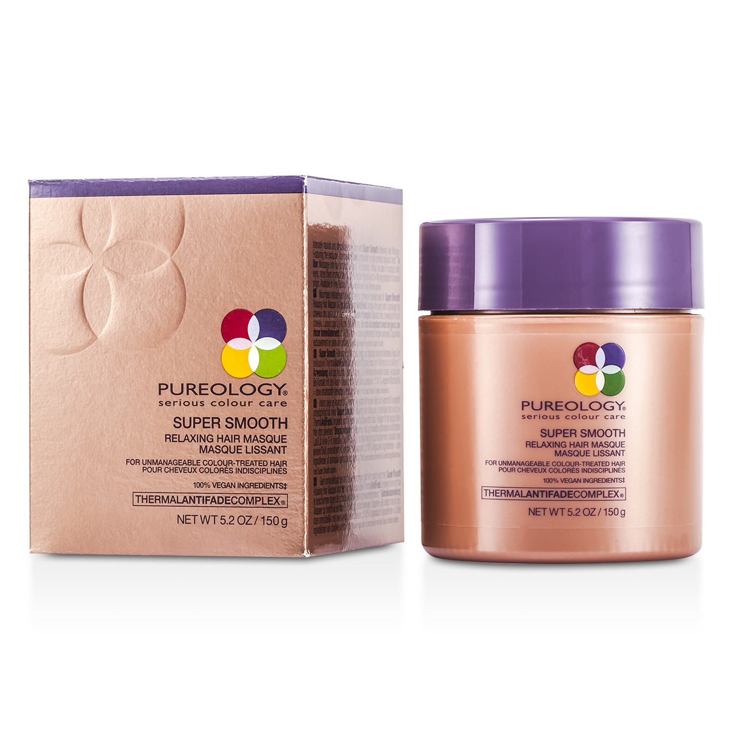 Pureology Super Smooth Relaxing Hair Masque (Untuk Rambut Diwarnai Sulit Diatur) (Kemasan Baru) 150g/5.2oz