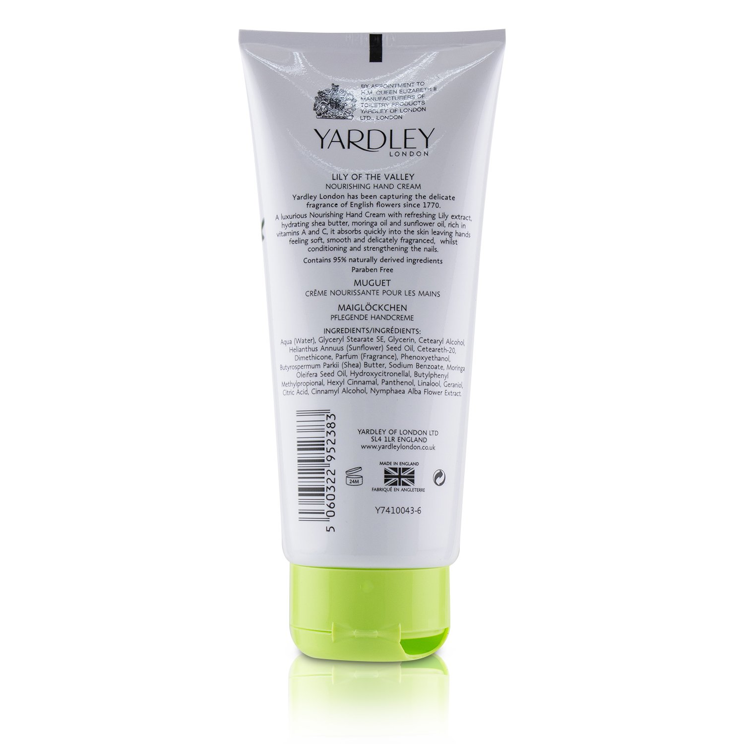 Yardley London Lily Of The Valley Քսուք Ձեռքերի և Եղունգների Համար 100ml/3.4oz