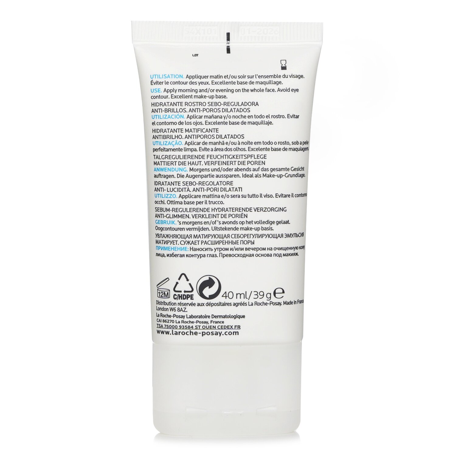 La Roche Posay Effaclar Mat Daily Moisturizer (New Formula, For Oily Skin) 40ml/1.35oz