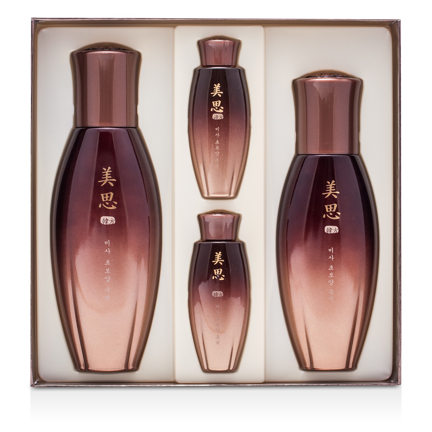 Missha Cho Bo Yang Set (2 Types): Cho Bo Yang Toner 145ml & 30ml + Cho Bo Yang Emulsion 100ml & 30ml 4pcs