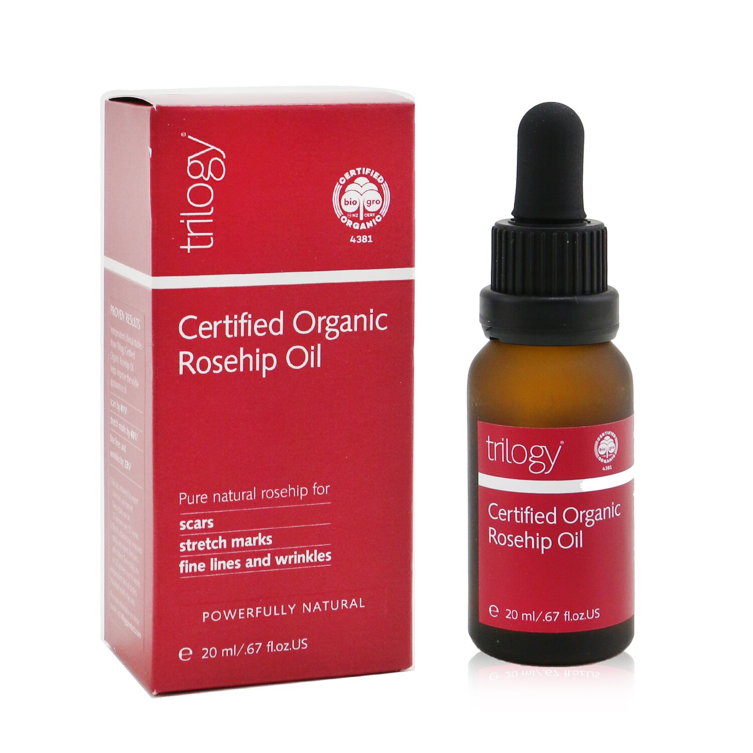 Trilogy Certified Organic Rosehip Oil 20ml/0.67oz