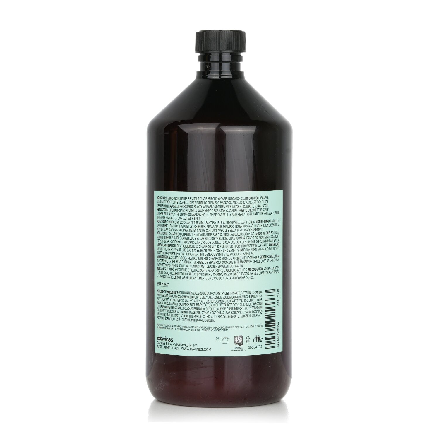 Davines Natural Tech Detoxifying Scrub Shampoo (For Atonic Scalp) 1000ml/33.8oz