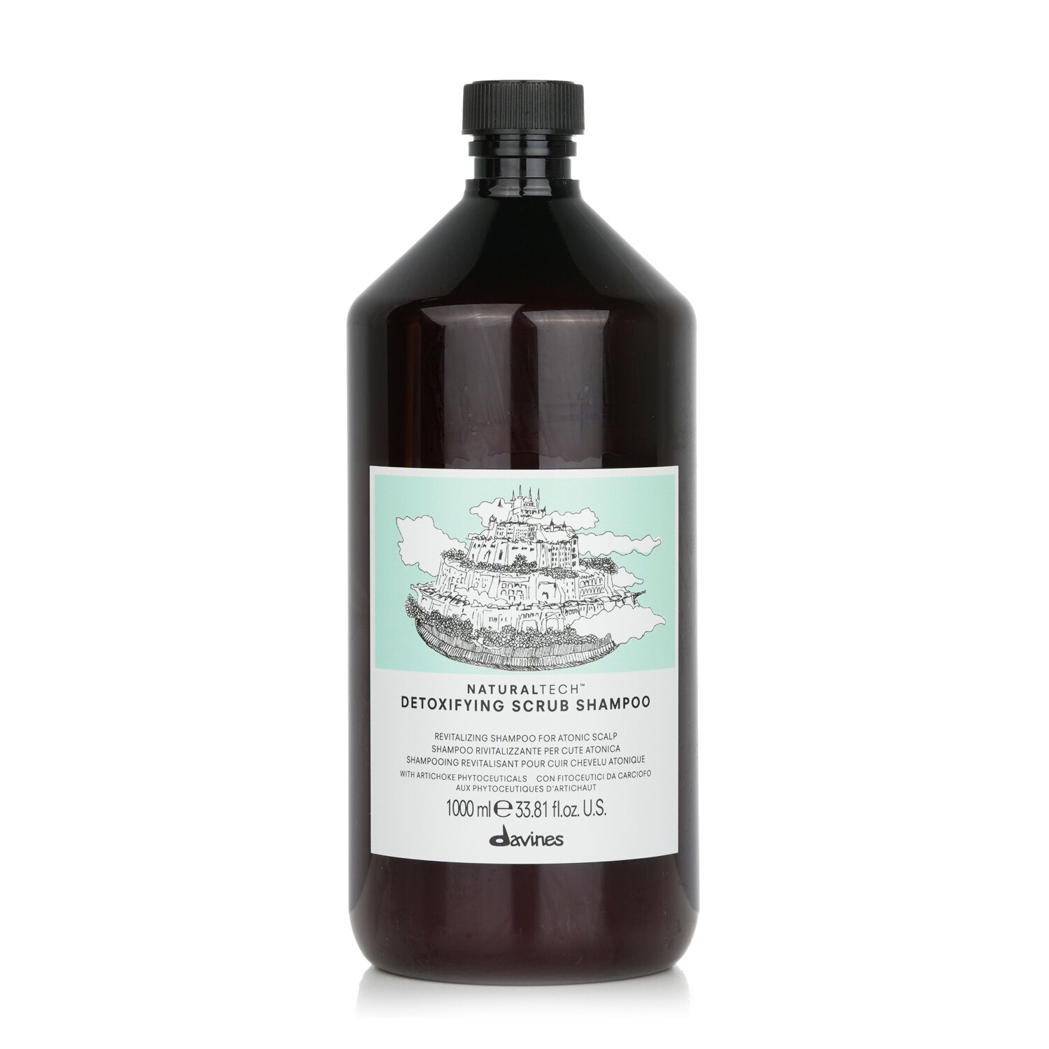 Davines Natural Tech شامبو مقشر مزيل للسموم (لفروة الرأس الضعيفة) 1000ml/33.8oz