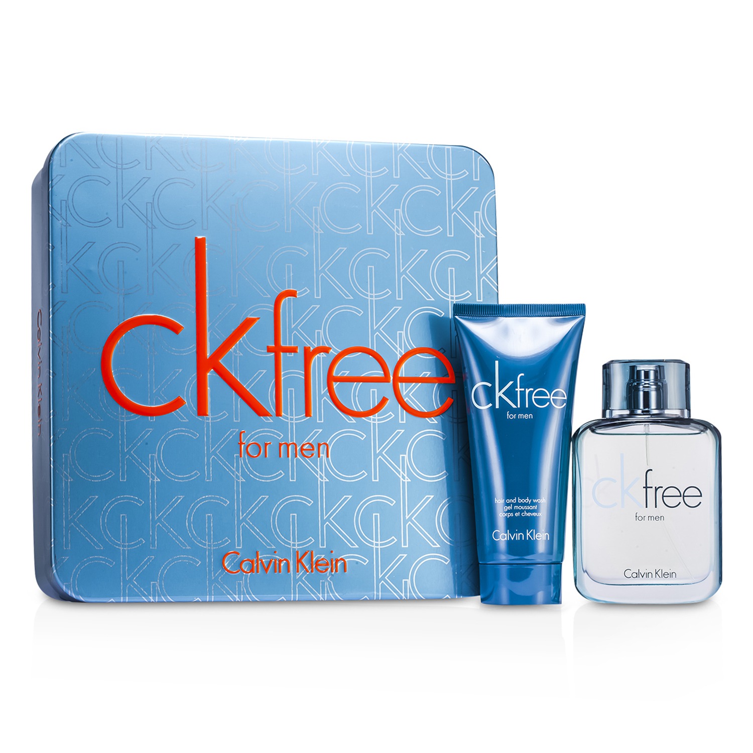 Calvin Klein CK Free Coffret: Eau De Toilette Spray 50ml/1.7oz + Hair & Body Wash 100ml/3.4oz 2pcs