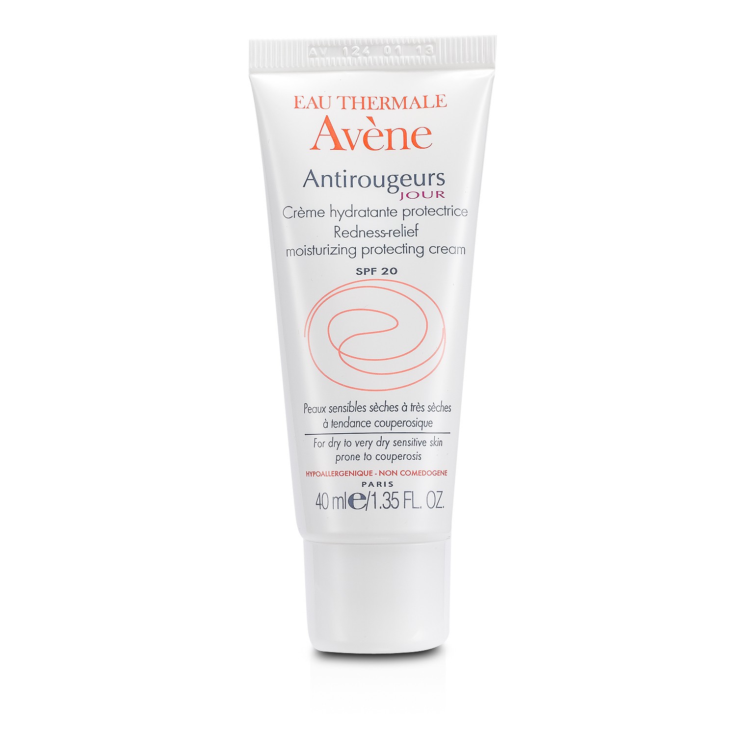 アベンヌ Avene アンティルージュース レッドネス-リリーフ モイスチャライジング プロテクティング クリーム SPF 20 (乾燥する敏感肌用) 40ml/1.35oz