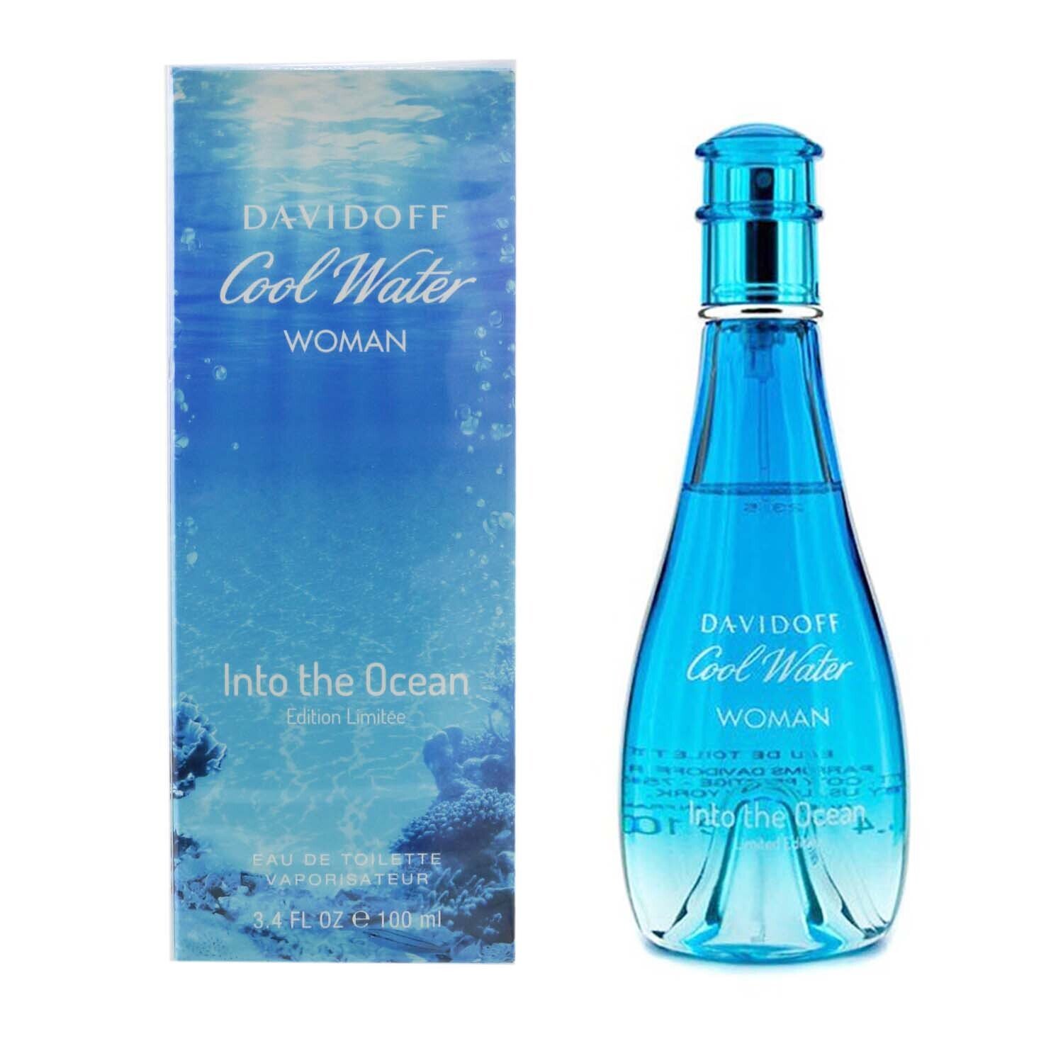 Davidoff Cool Water Into the Ocean Eau De Toilette Spray 100ml/3.4iz