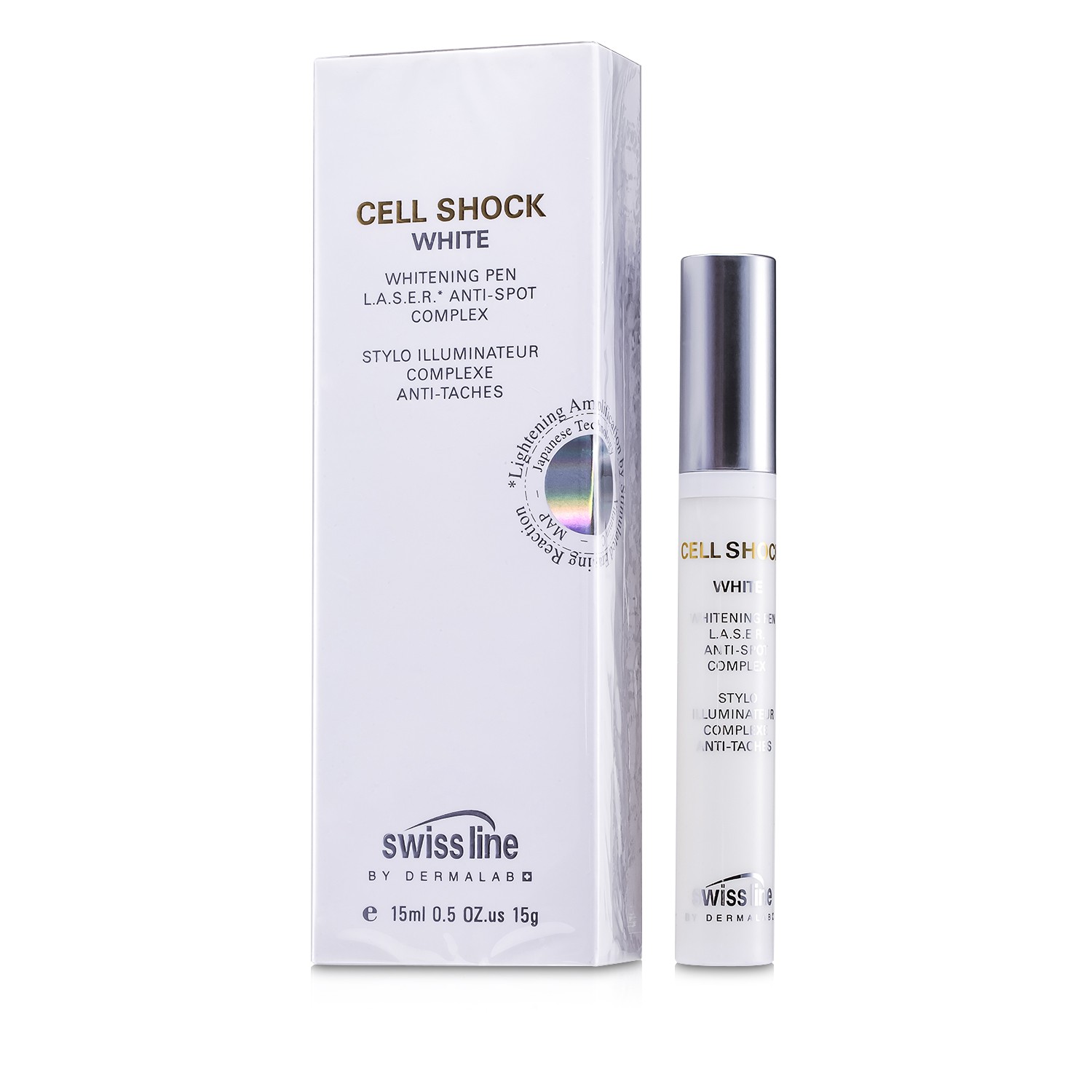 Swissline Cell Shock White Whitening Pen L.A.S.E.R Anti-Spot Complex 15ml/0.5oz