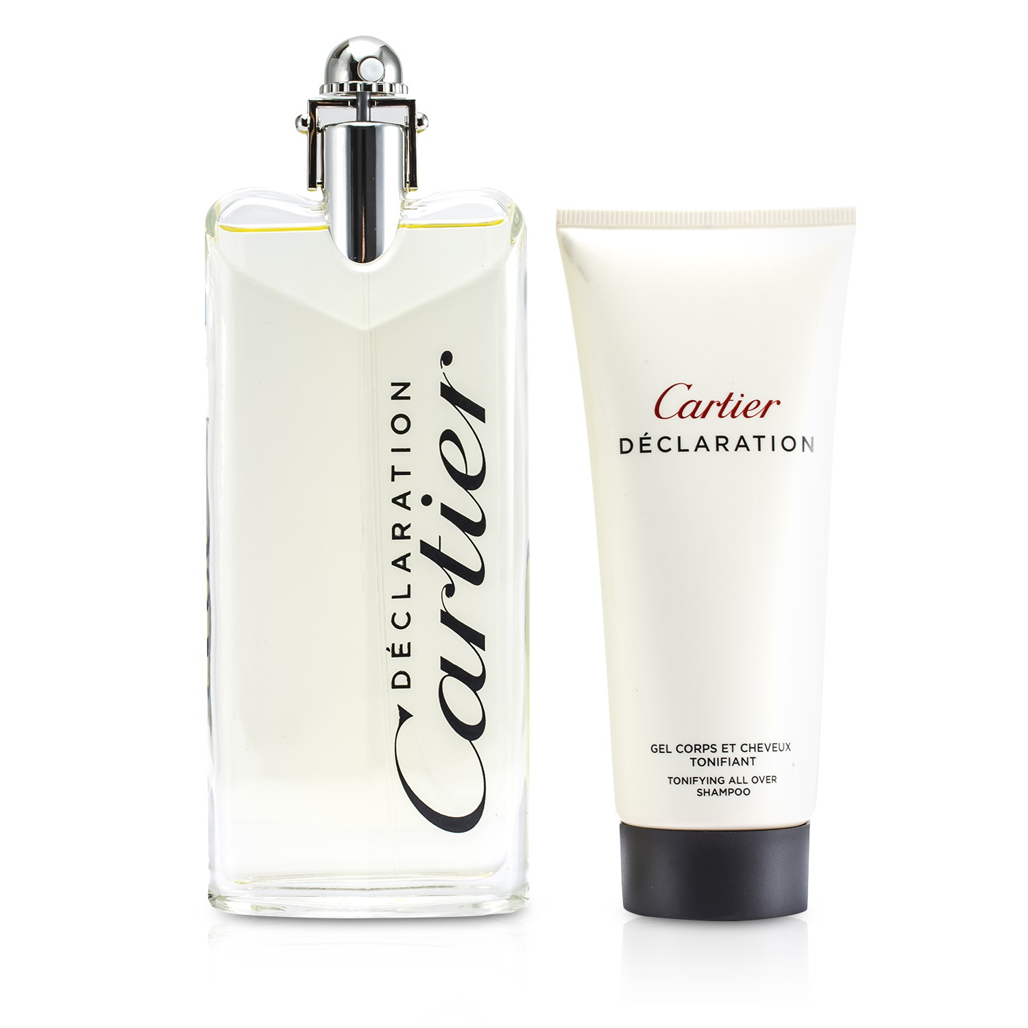 Cartier Declaration Coffret: Eau De Toilette Spray 100ml/3.3oz + Tonifying All Over Shampoo 100ml/3.3oz 2pcs