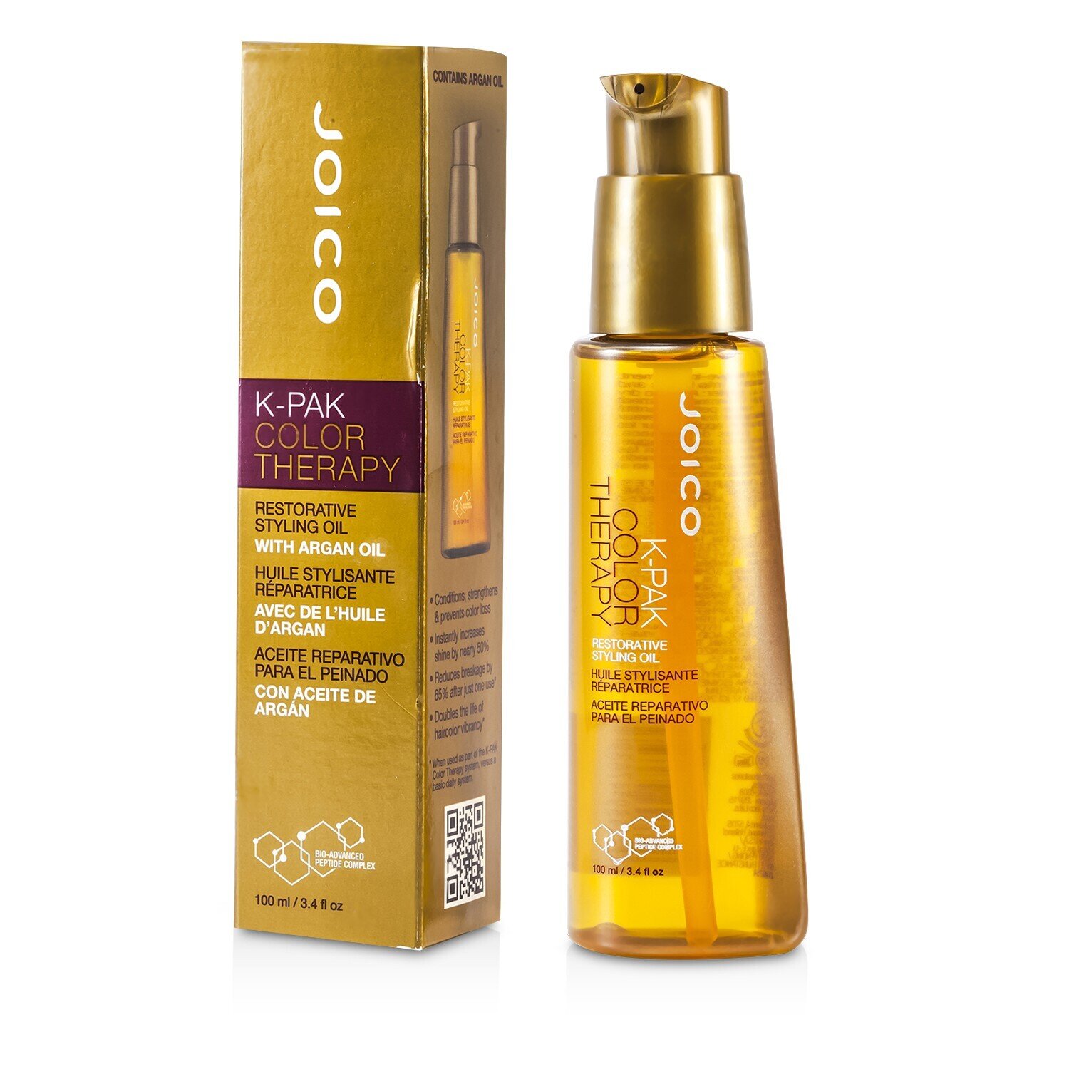 Joico 奇蹟光導油(原耀色蜜) K-Pak Color Therapy Restorative Styling Oil 100ml/3.4oz