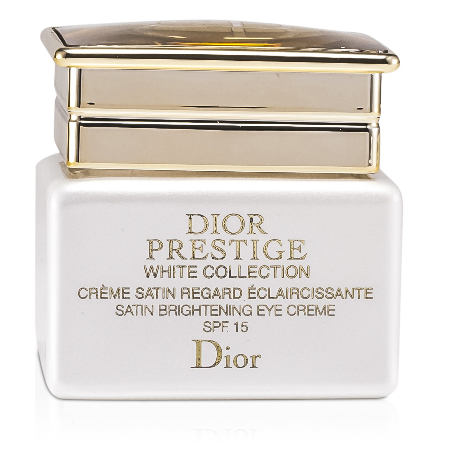 Christian Dior Saténový oční krém s rozjasňujícím efektem Prestige White Collection Satin Brightening Eye Creme SPF 15 15ml/0.5oz