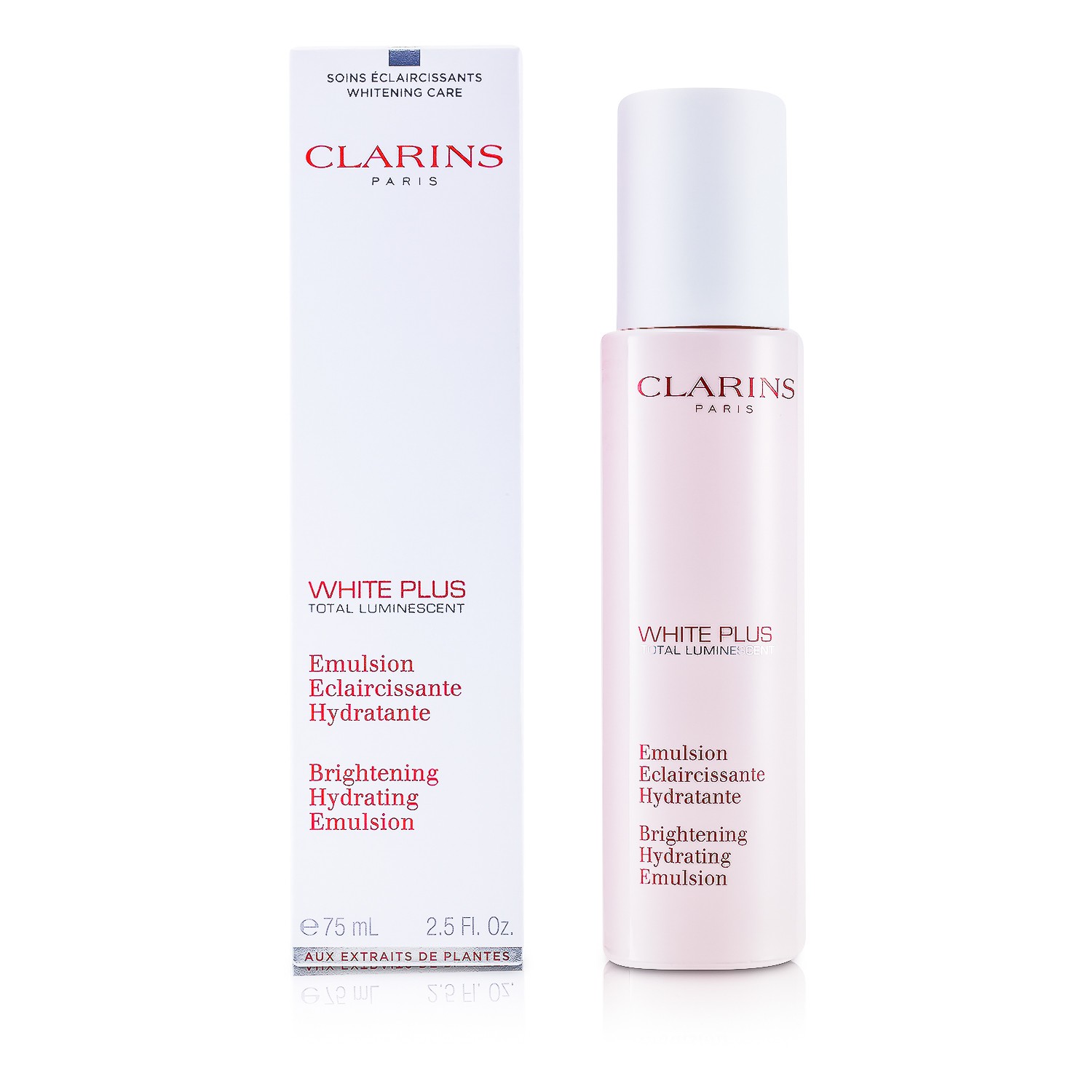 Clarins White Plus Total مستحلب مرطب ومفتح مضئ 75ml/2.5oz