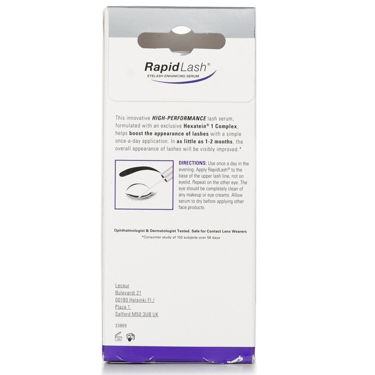 RapidLash Eyelash Enhancing Serum (With Hexatein 1 Complex) 3ml/0.1oz
