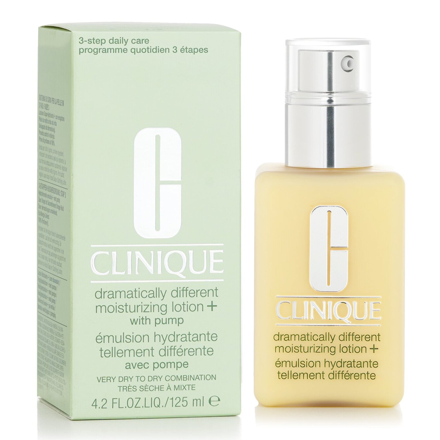 Clinique Dramatically Different Moisturizing Lotion+ - For Very Dry to Dry Combination Skin (With Pump) 125ml/4.2oz