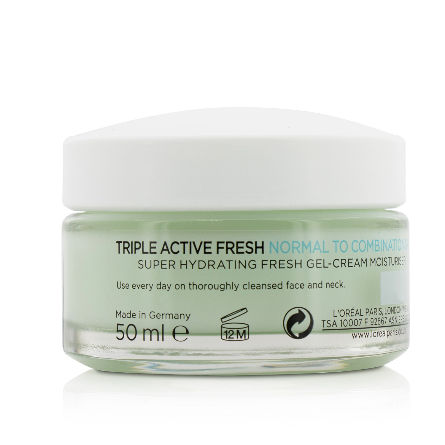 L'Oreal Triple Active Fresh Ultra-Hydrating Gel-Cream (For Normal & Combination Skin) 50ml/1.7oz