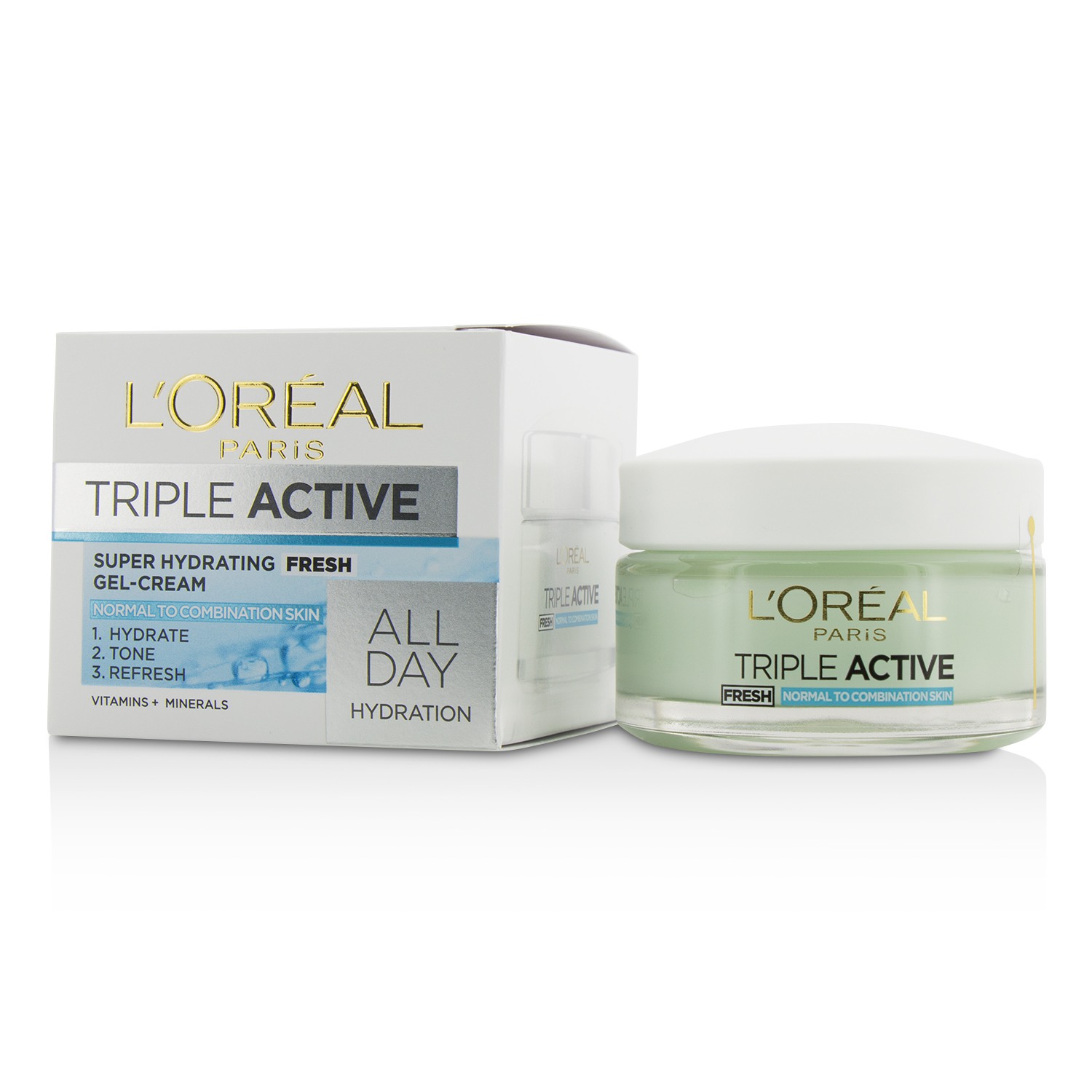 L'Oreal Triple Active Fresh Ultra-Hydrating Gel-Cream (For Normal & Combination Skin) 50ml/1.7oz