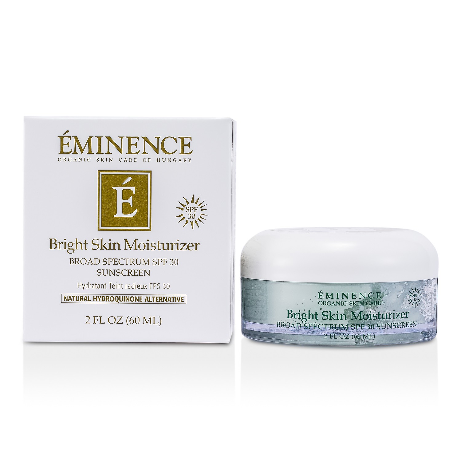 Eminence Bright Skin Moisturizer Broad Spectrum SPF 30 Sunscreen 60ml/2oz