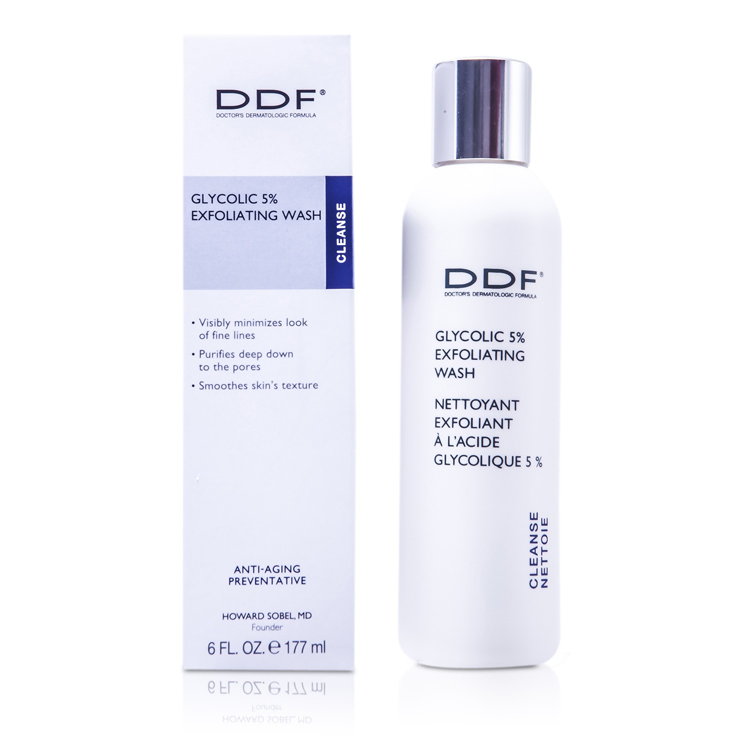 DDF Glycolic Exfoliating Wash 5% 177ml/6oz